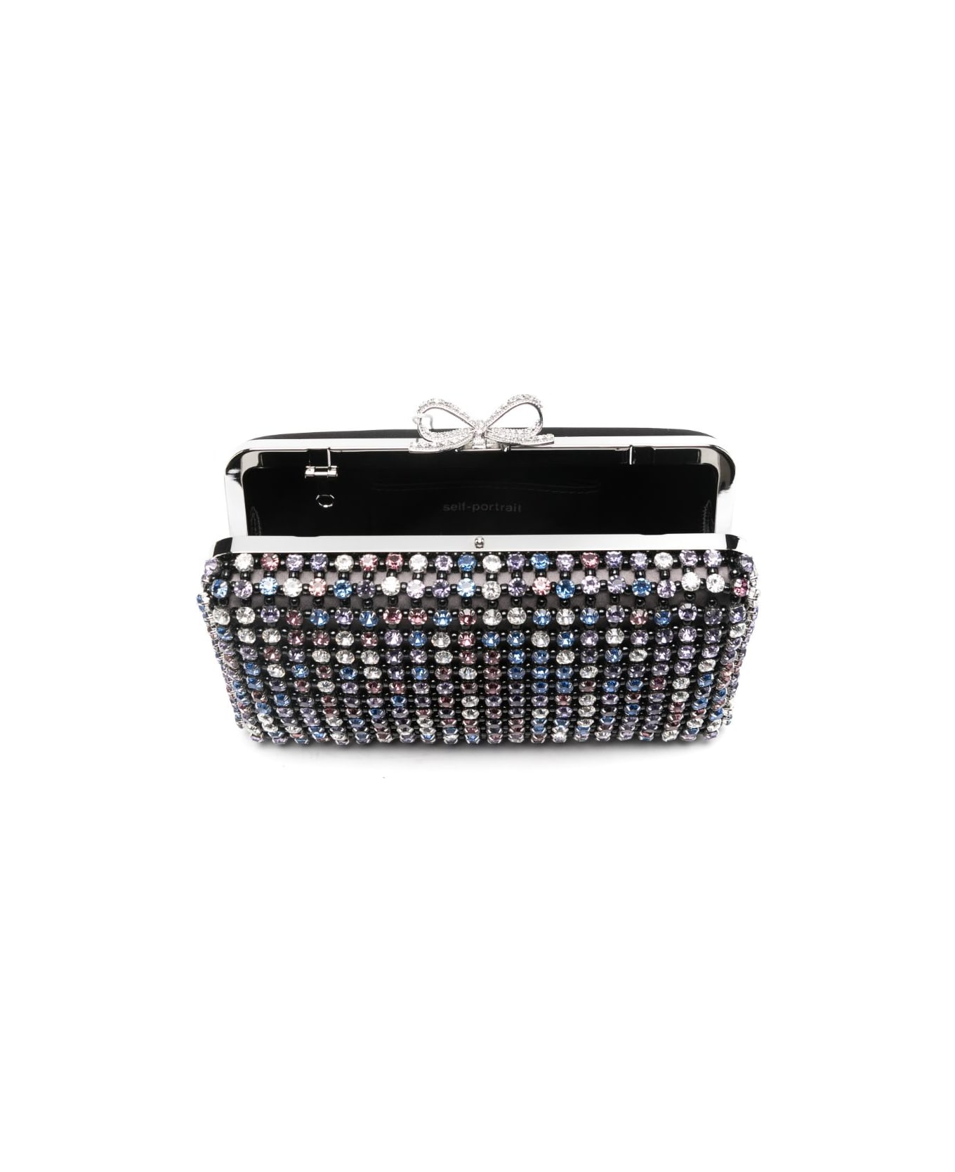 self-portrait Crystal Embellished Clutch - Multicolor
