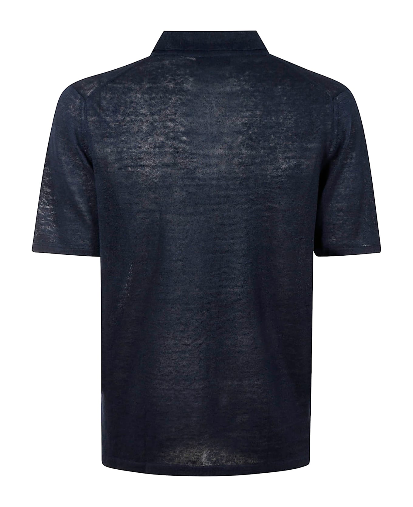 Roberto Collina Polo Ss - Navy