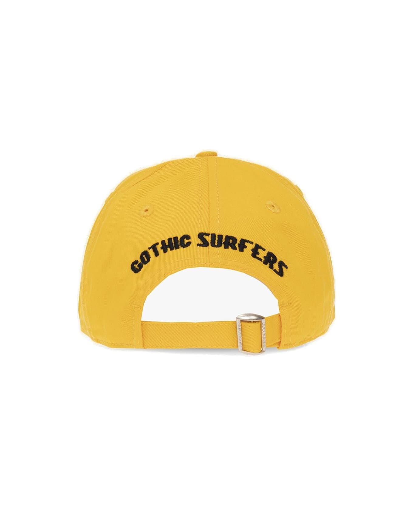 Dsquared2 Logo-embroidered Baseball Cap - Yellow 帽子