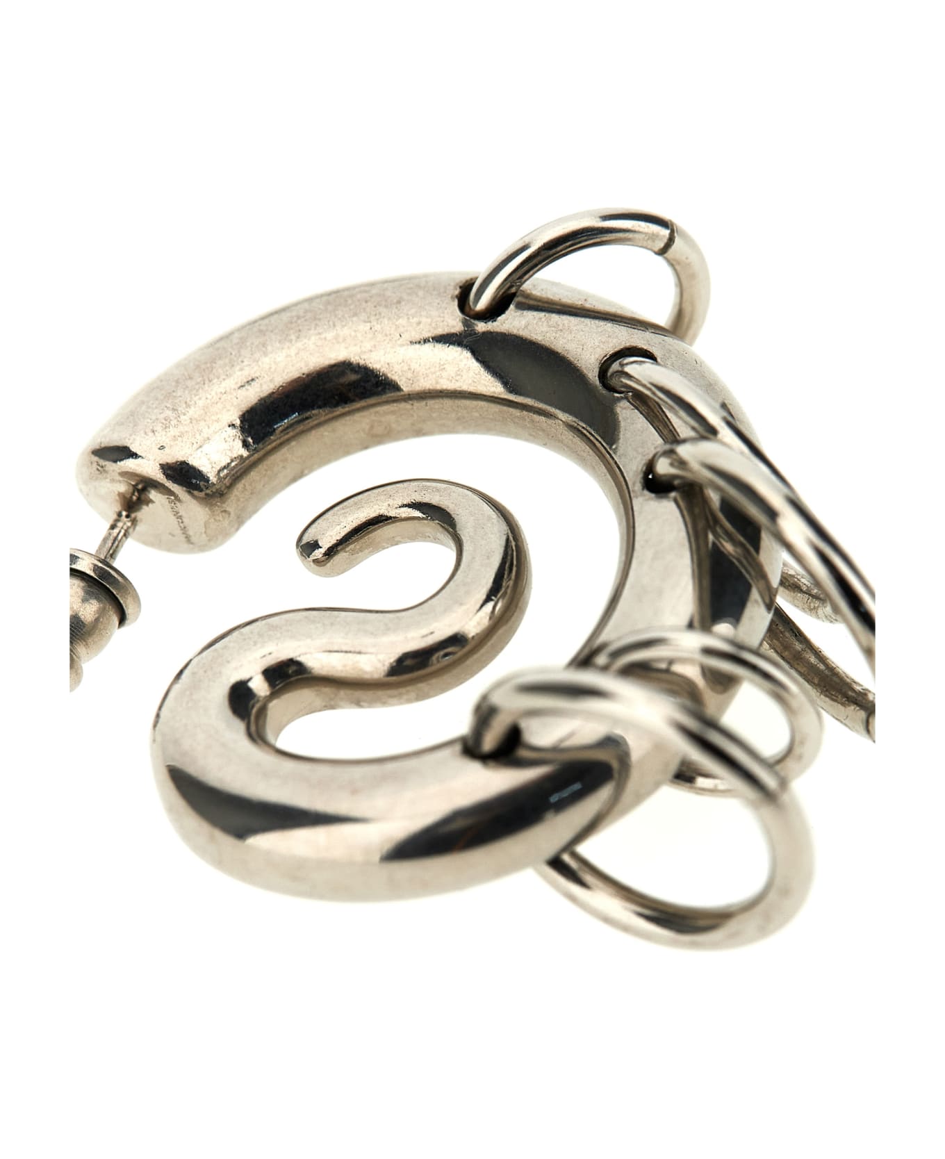 Panconesi 'pierced Serpent' Earrings - Silver