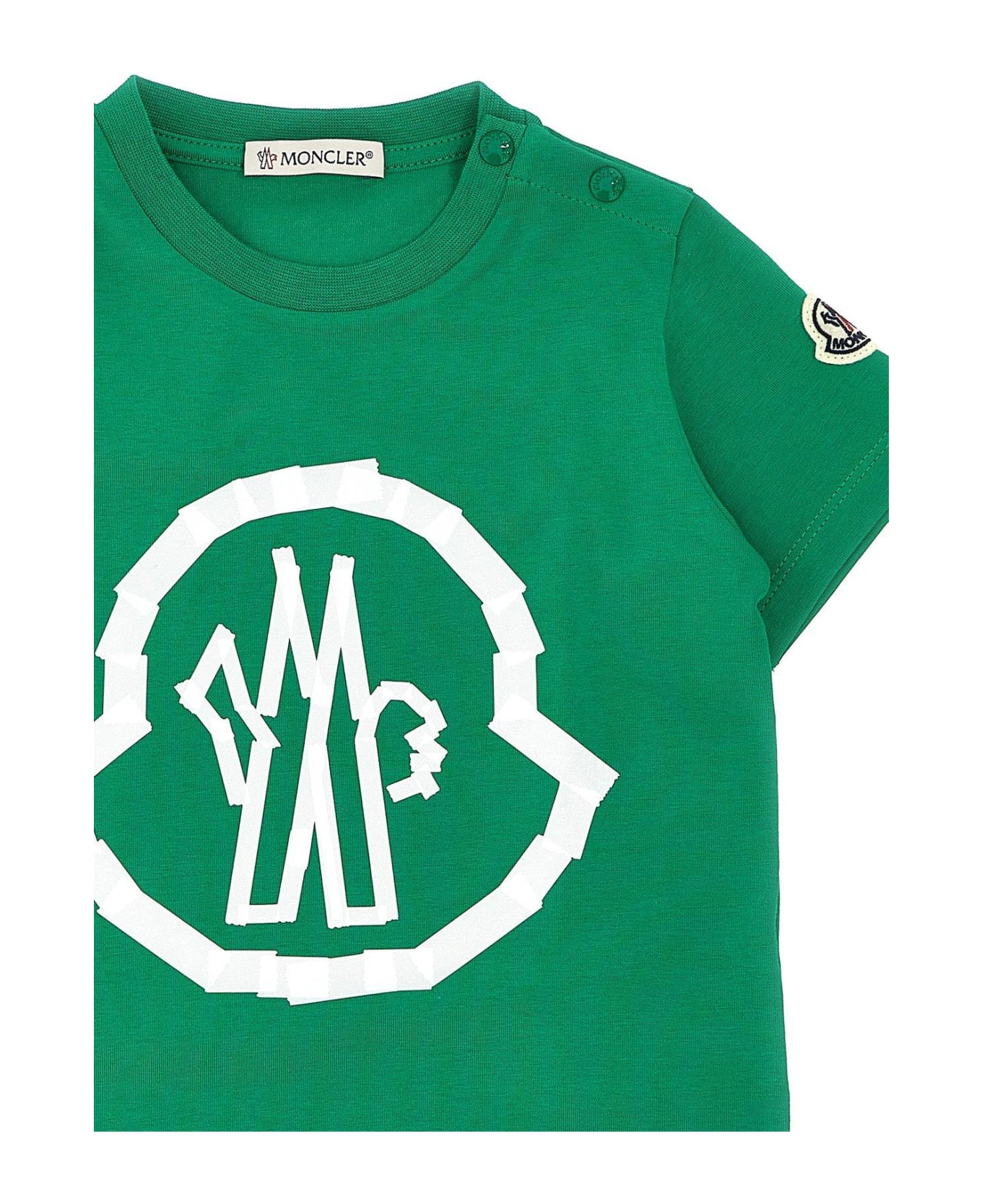 Moncler Logo Printed Crewneck T-shirt Tシャツ＆ポロシャツ