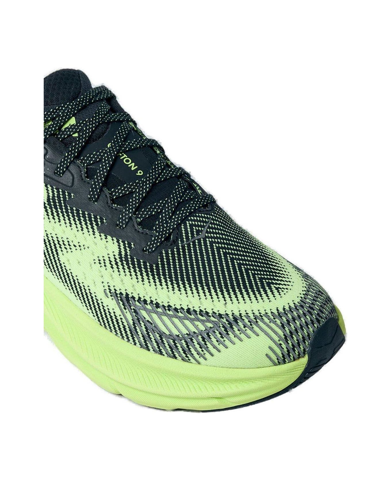 Hoka Clifton 9 Gtx Lace-up Sneakers - Bklt Black / Lettuce