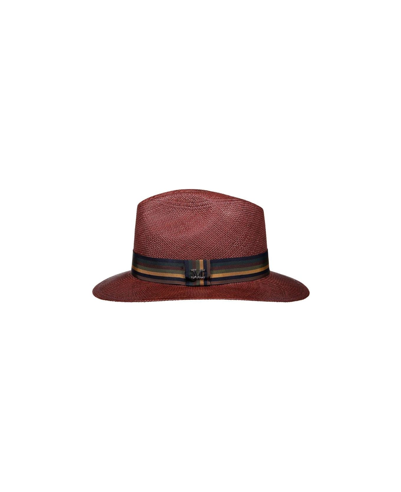 Max Mara Logo Plaque Hat - Brown