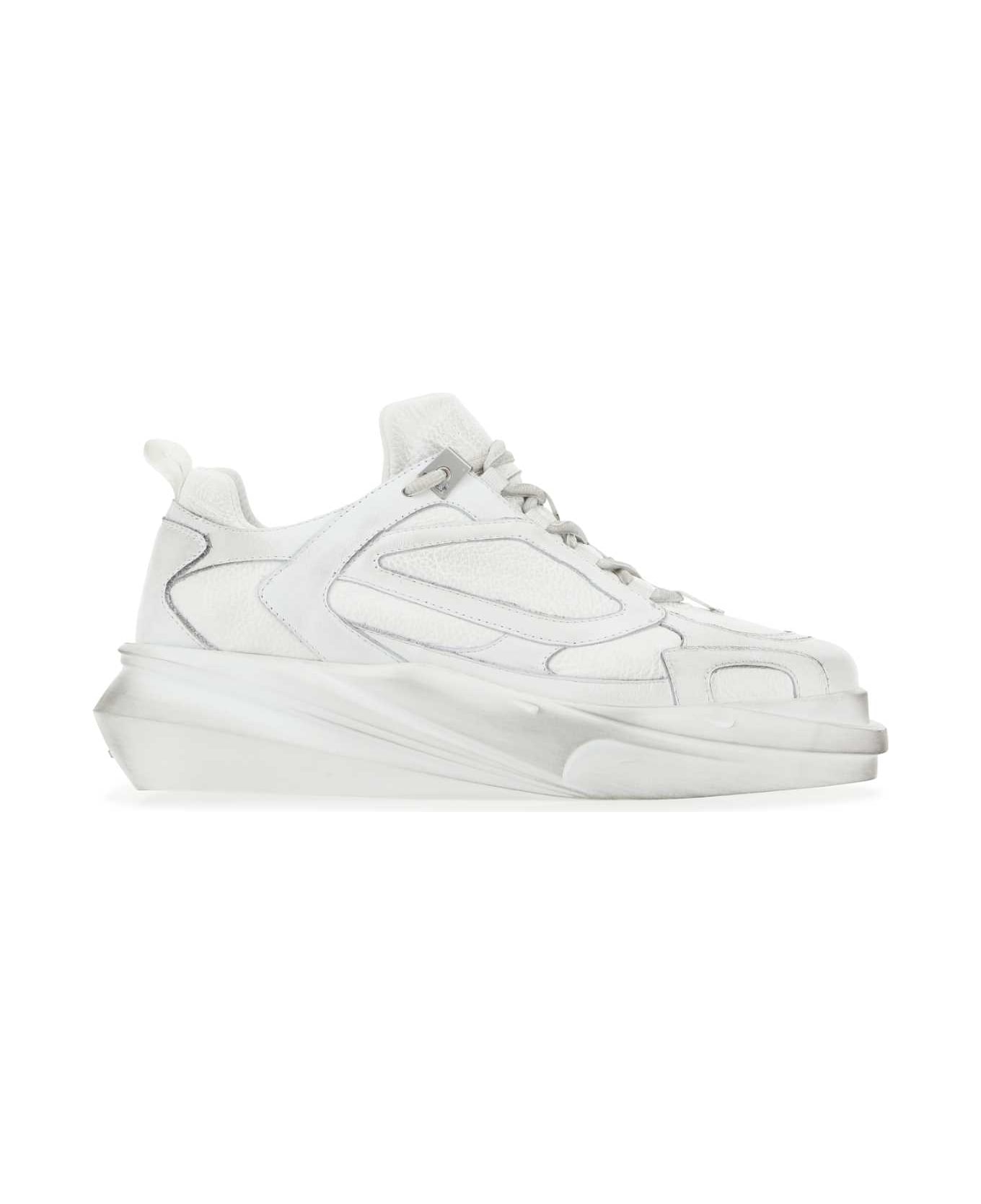 1017 ALYX 9SM White Leather Hiking Sneakers - WTH0001