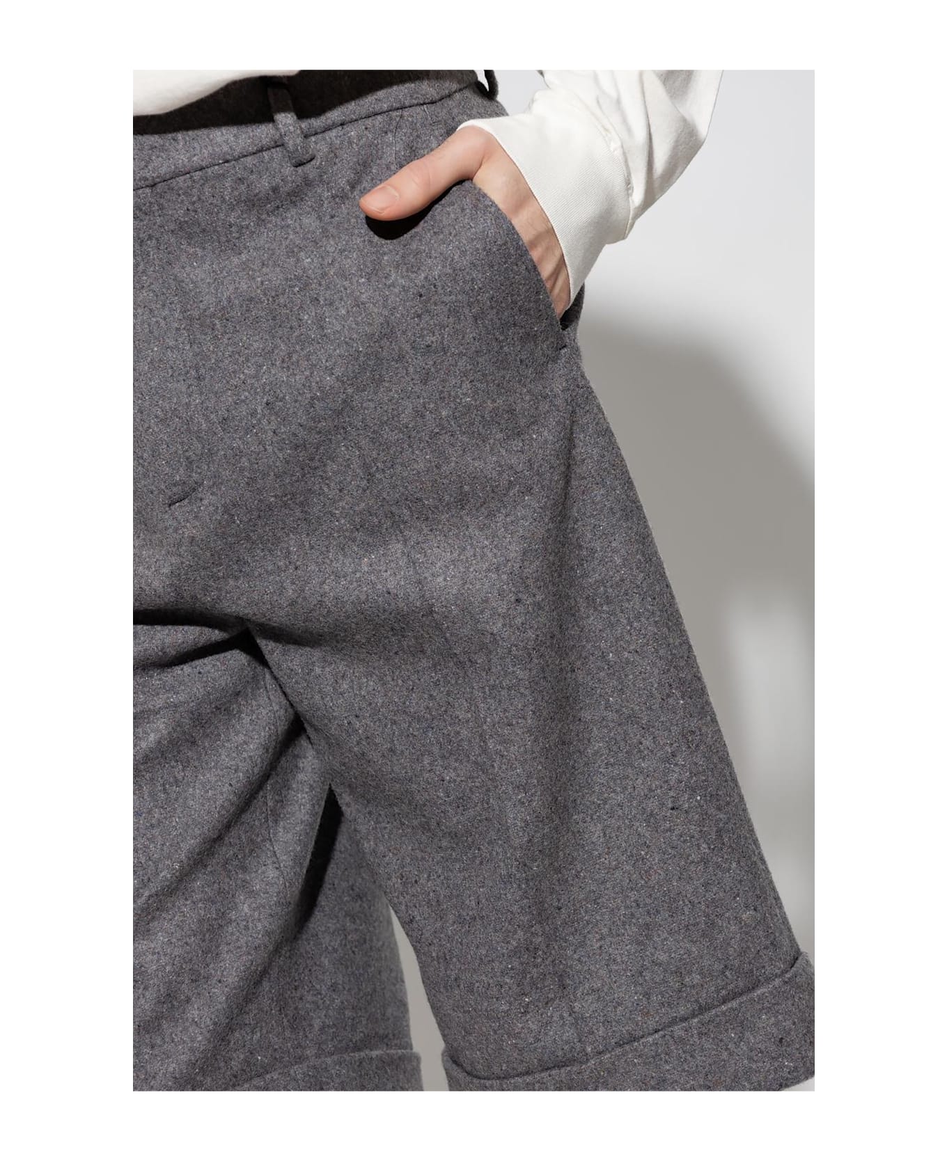 Gucci Wool Shorts - GREY