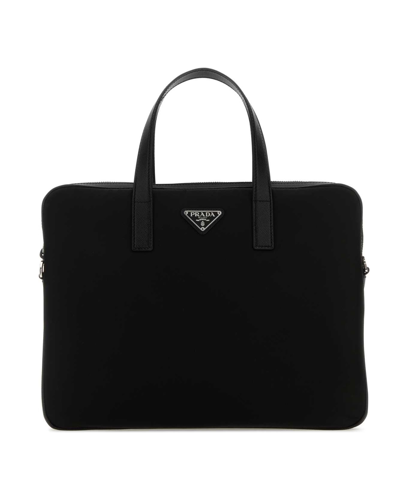 Prada Black Re-nylon Briefcare - F0002