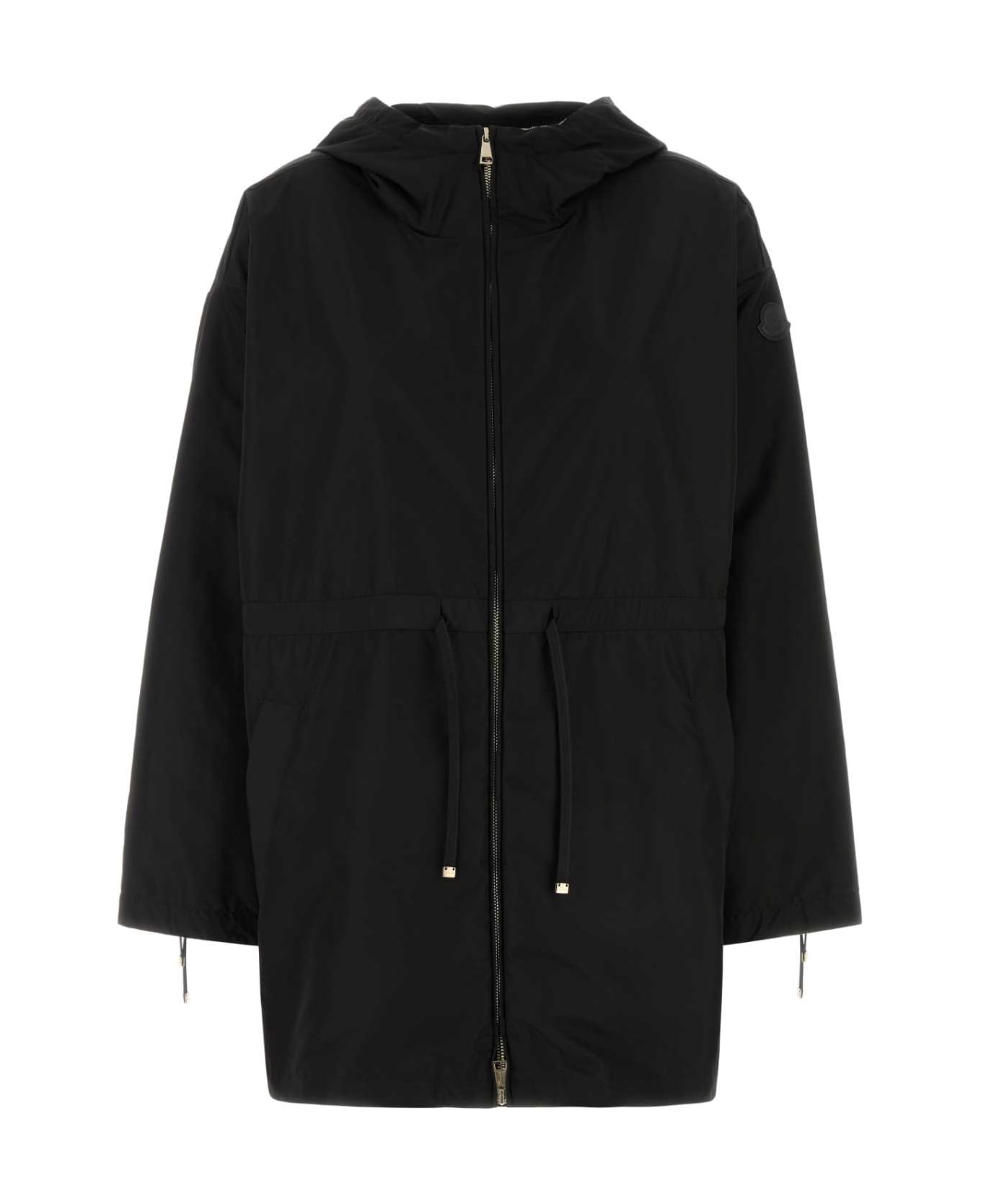 Moncler Black Polyester Saverne Parka - 999