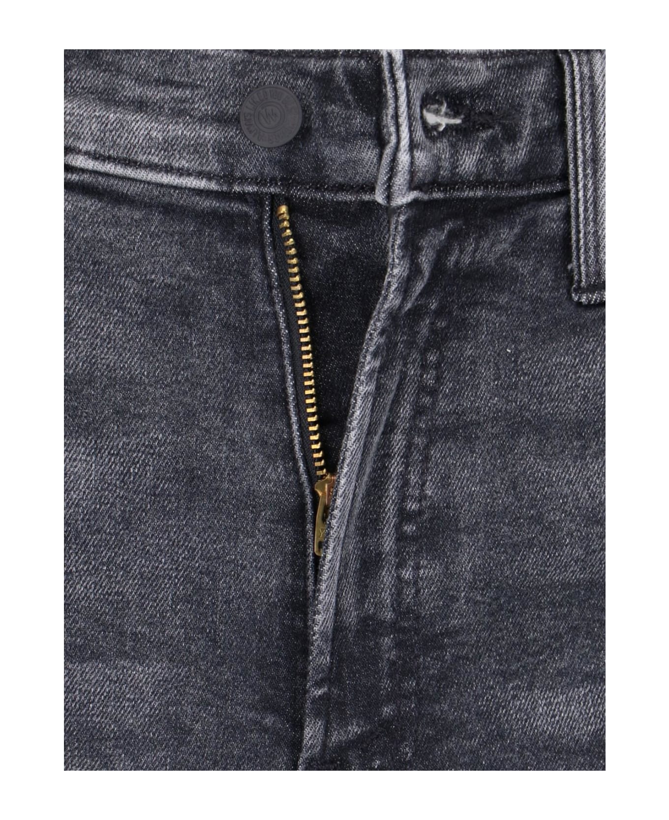 Mother 'the Mid Rise Rider Skimp' Jeans - Black