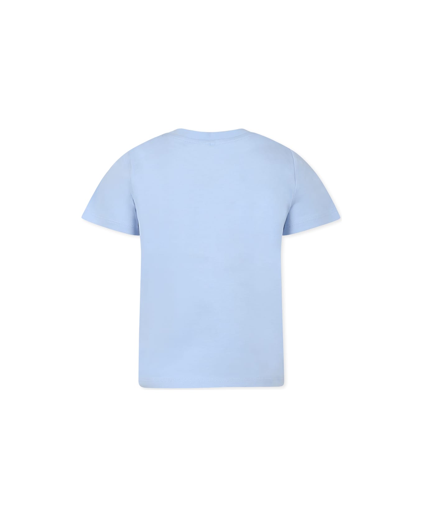 Stella McCartney Kids Light Blue T-shirt For Girl With Magic Wand - Light Blue