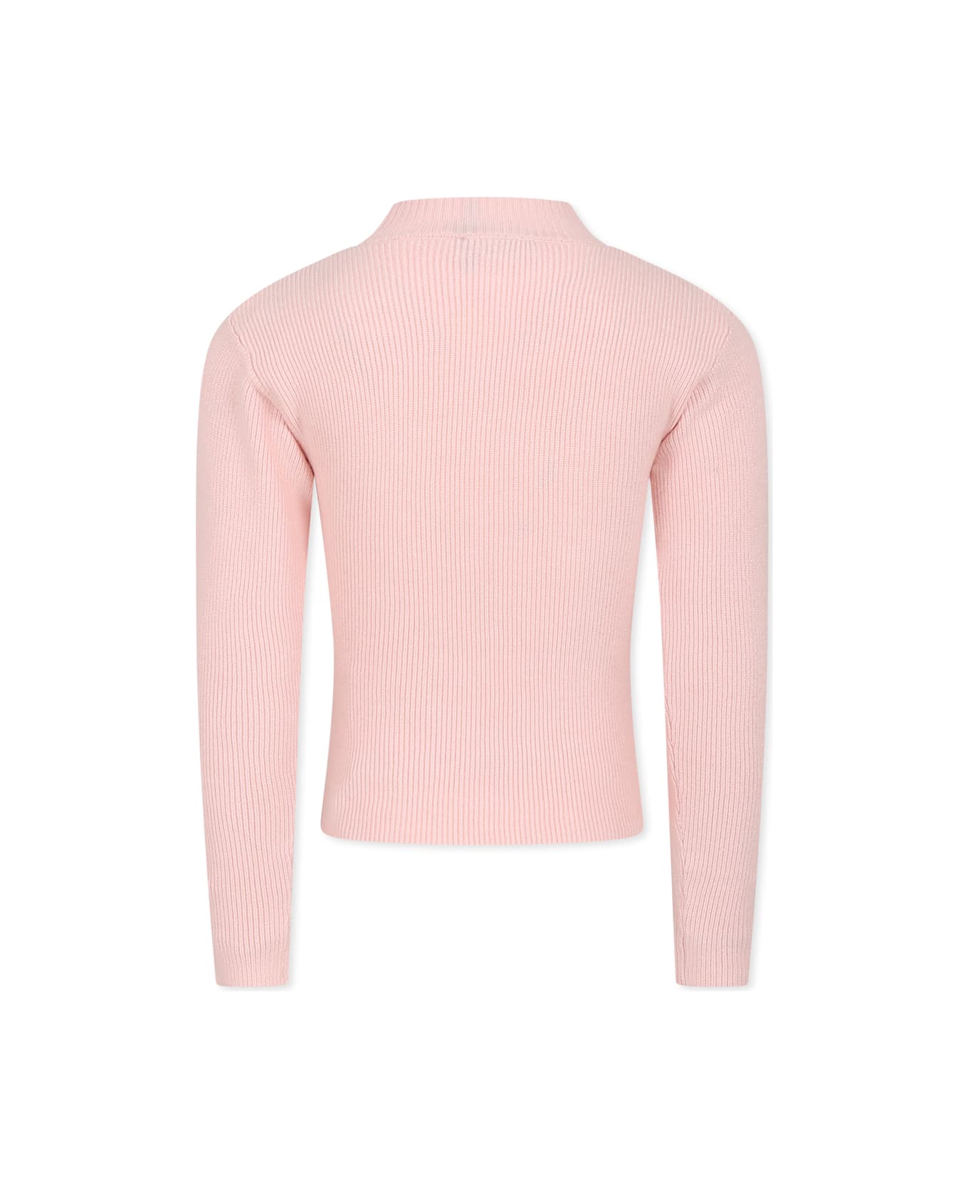 Pinko Pink Turtleneck For Girl - Pink