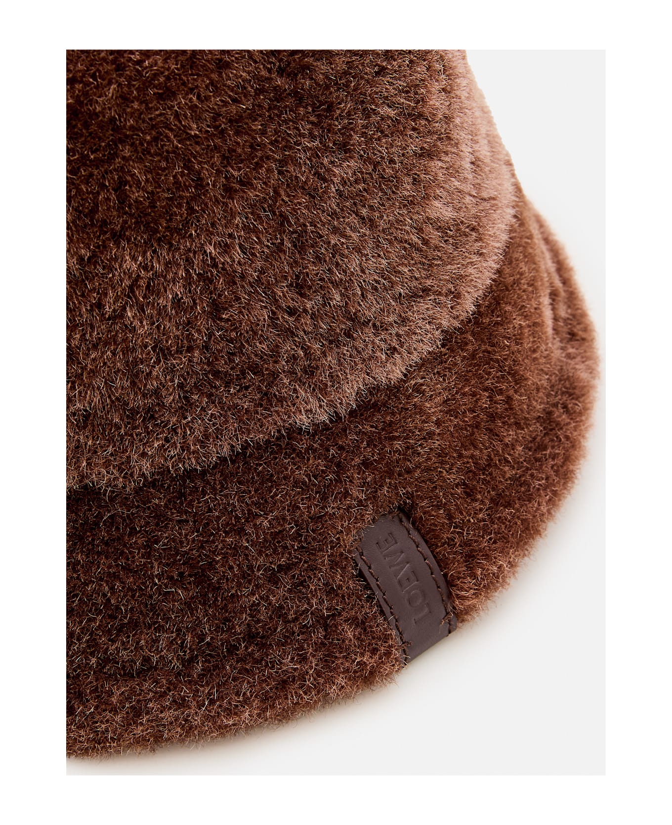 Loewe Shearling Bucket Hat - Brown