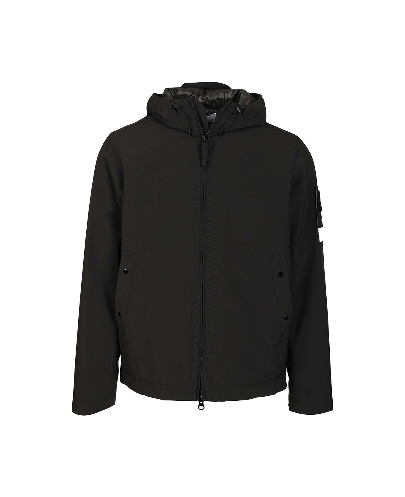 Stone Island Soft Shell-r_e.dye® Jacket - BLACK