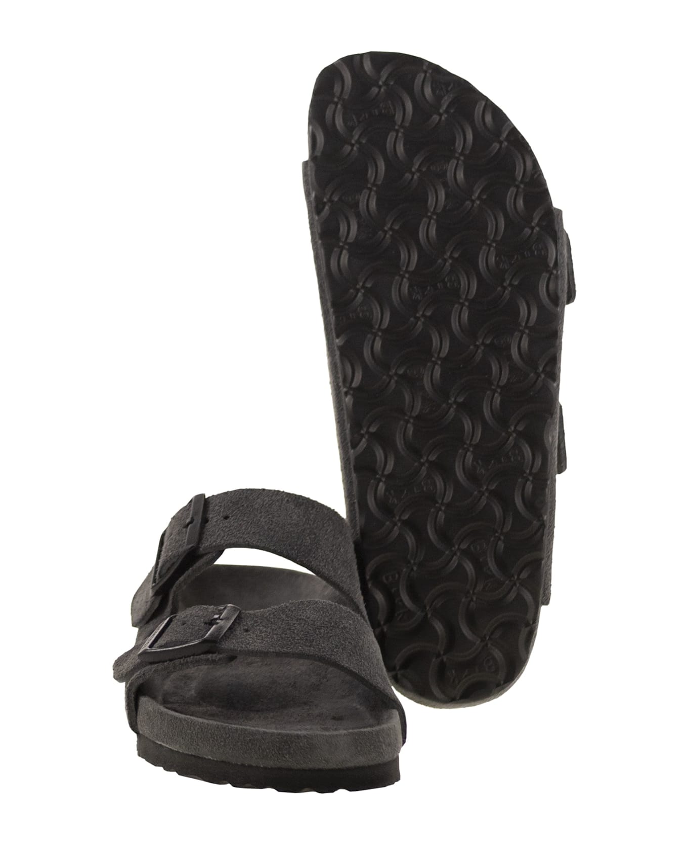 Birkenstock Arizona Exquisite - Slipper With Double Buckle - GREY