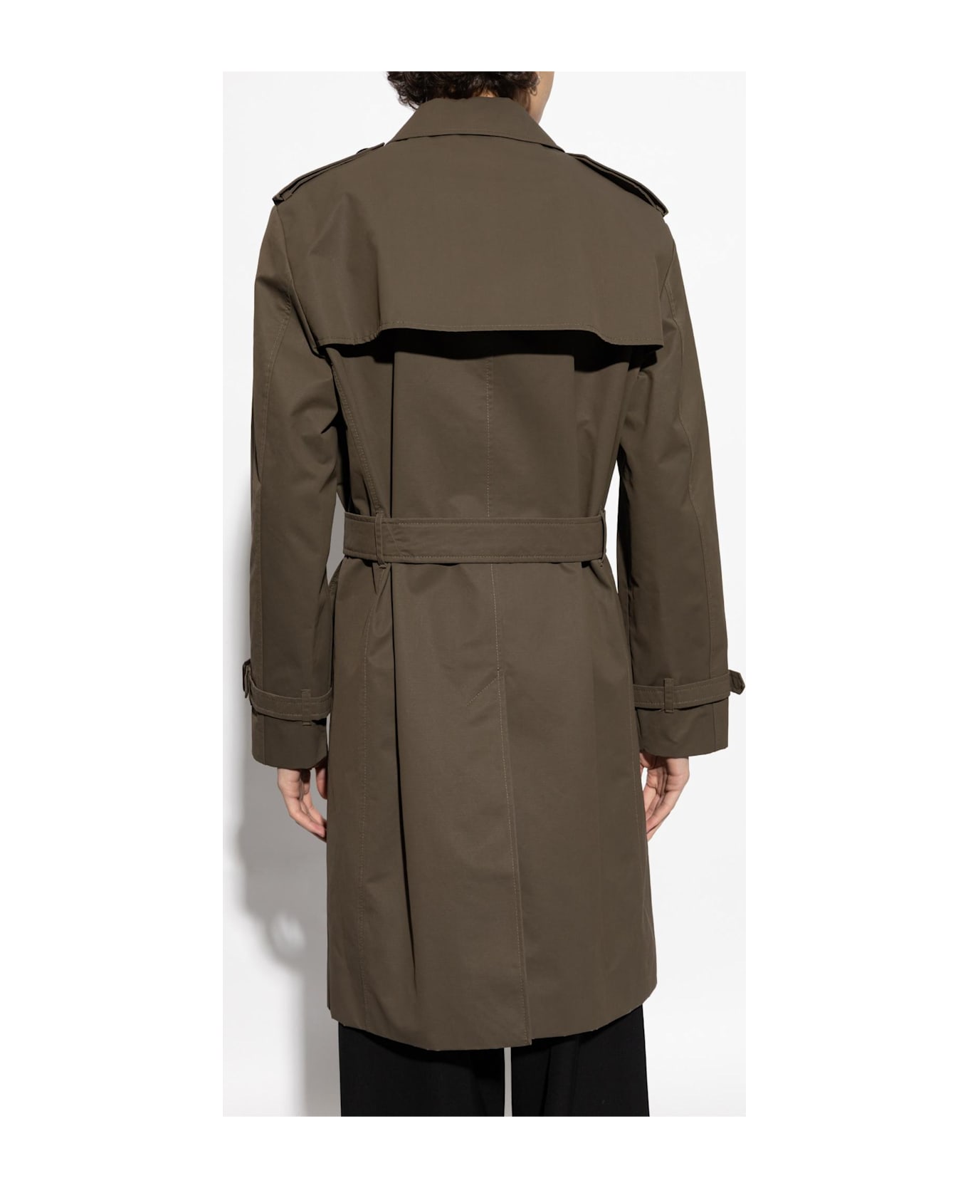 Burberry Trench Coat With Belt - Carob