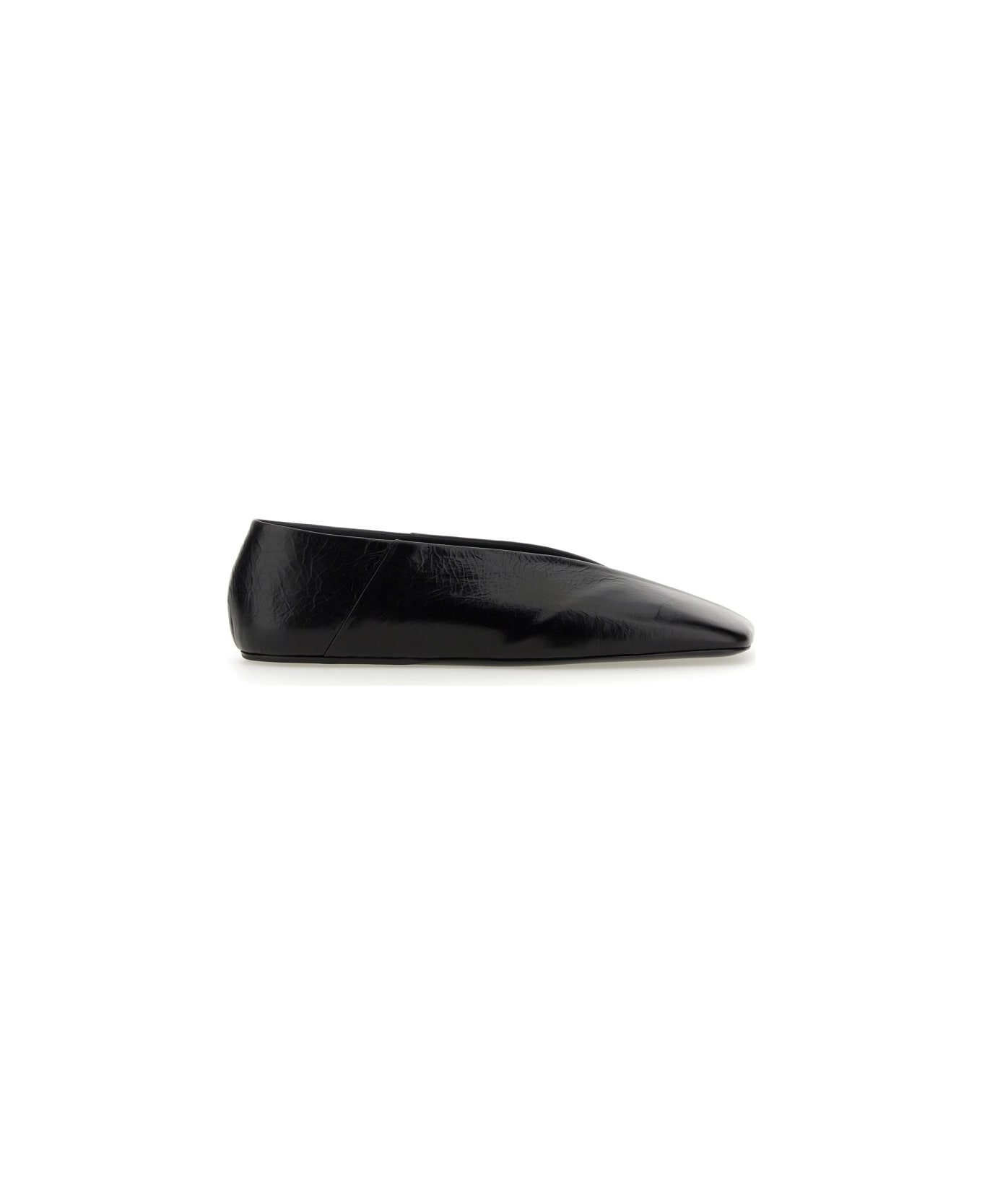 Jil Sander Leather Slipper - BLACK