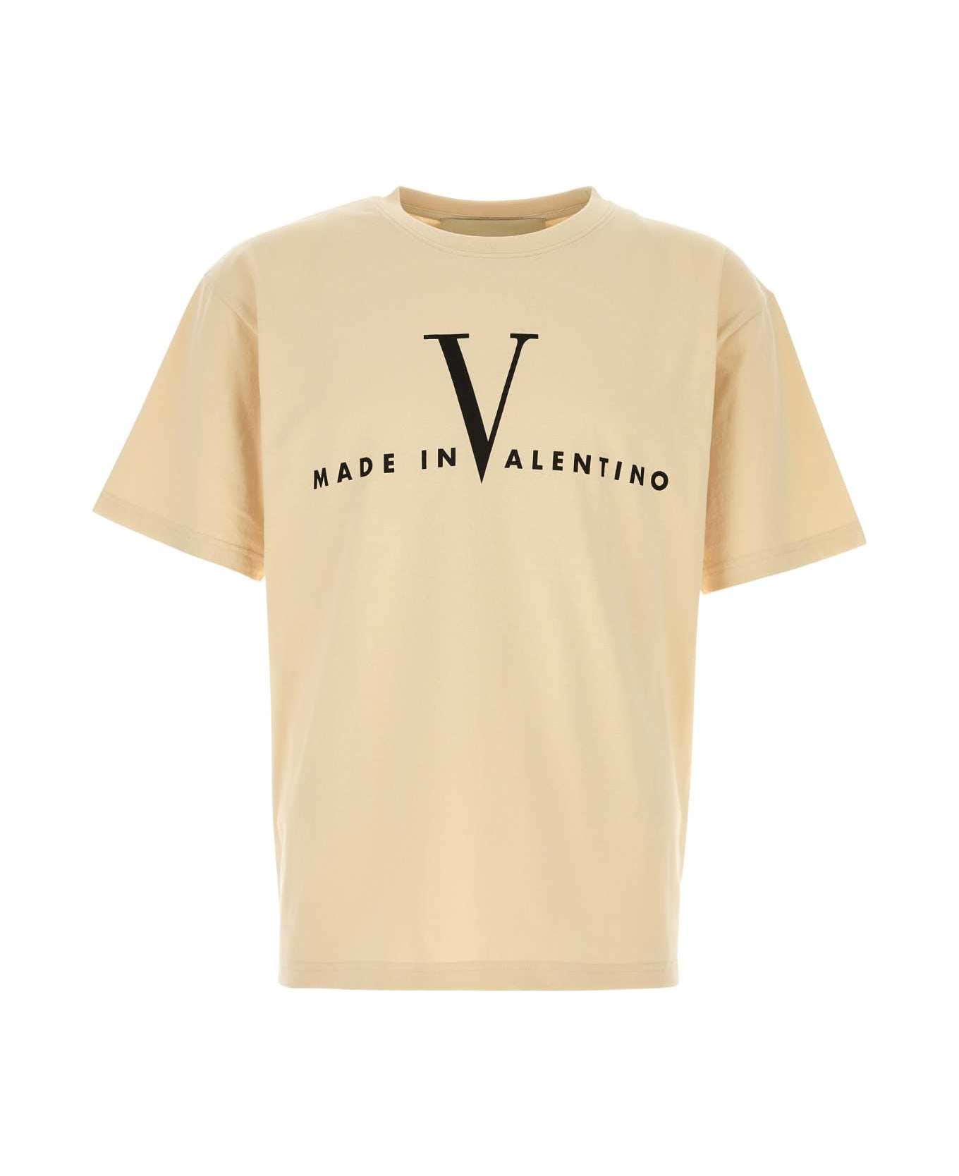 Valentino Garavani Beige Cotton T-shirt - BURRONERO
