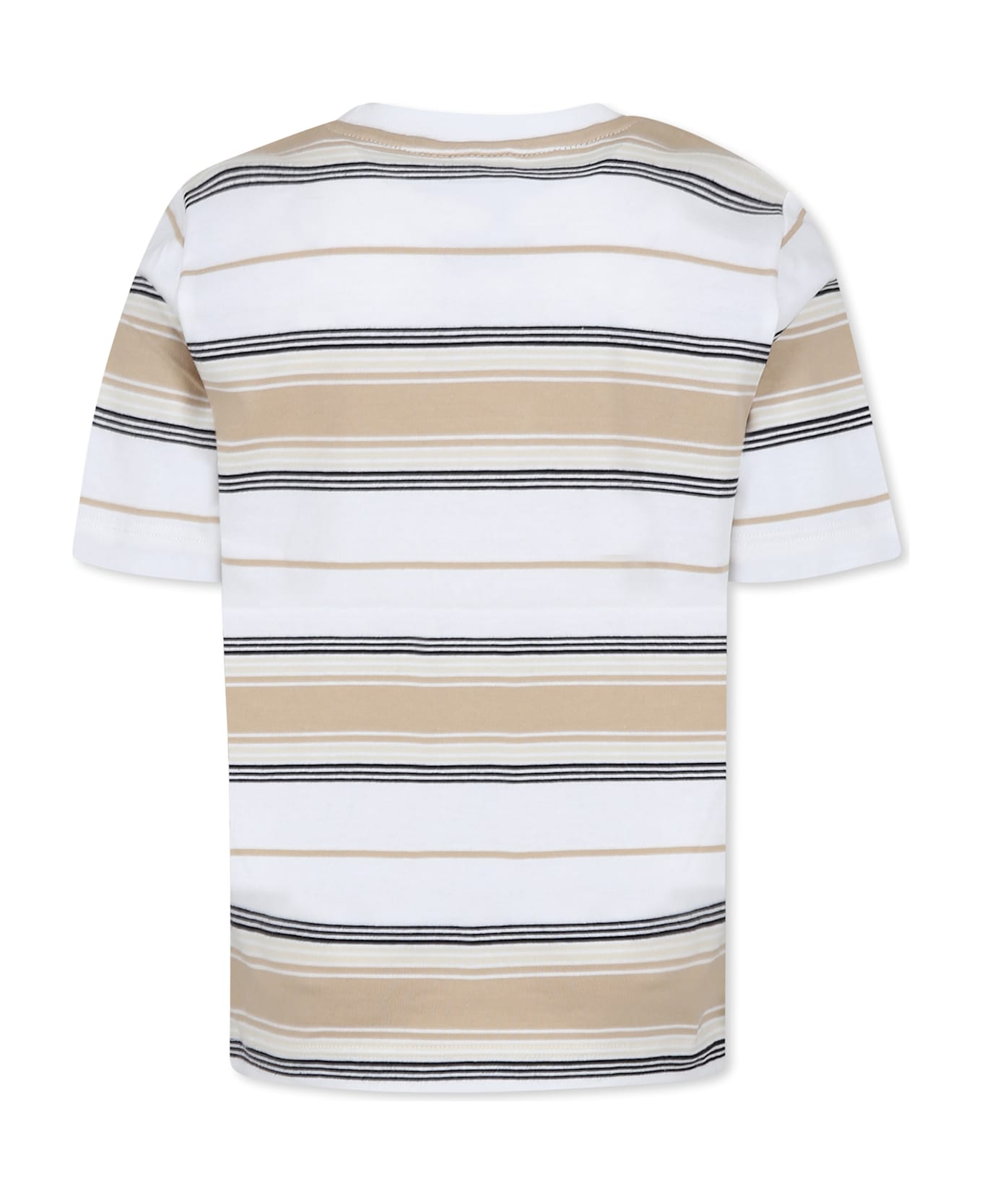 Hugo Boss White T-shirt For Boy With Logo - White