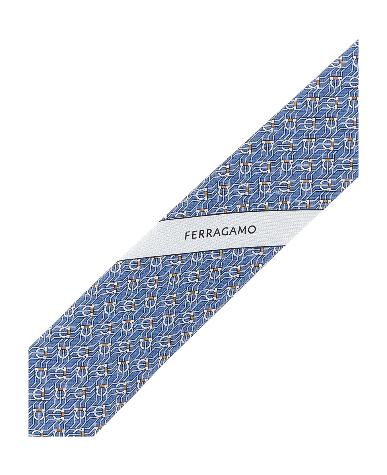 Ferragamo 'tetris' Tie - Gnawed Blue ネクタイ