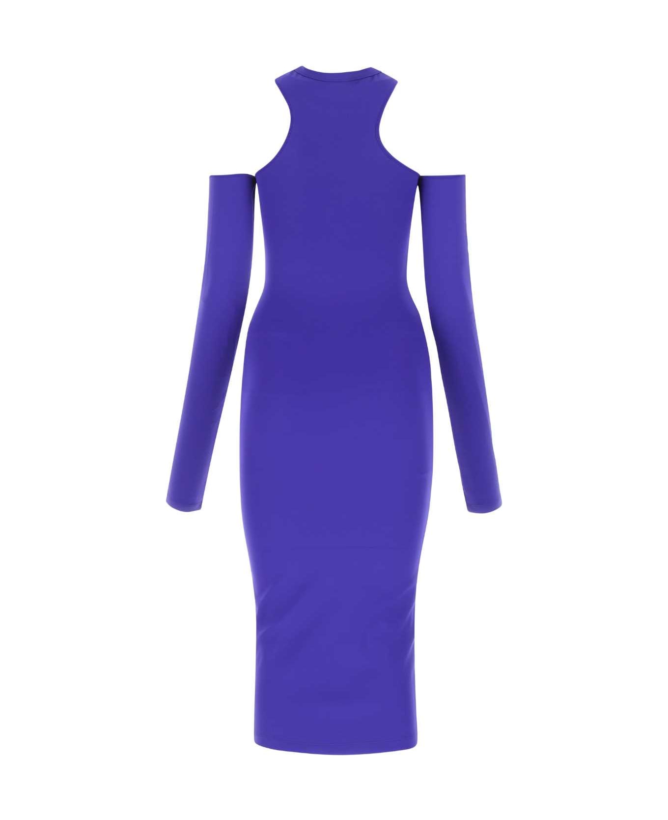 Off-White Purple Stretch Nylon Dress - 3737
