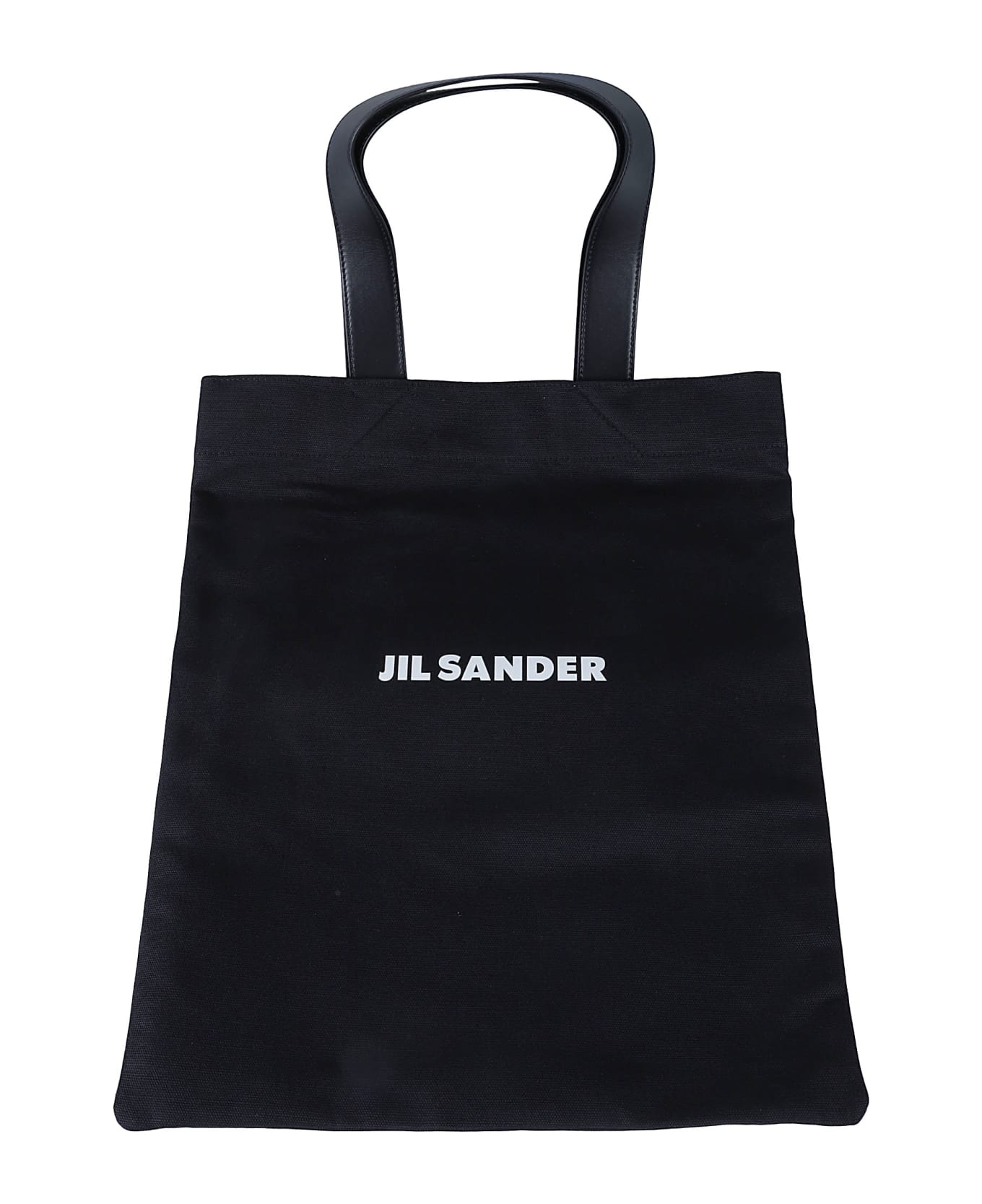 Jil Sander Logo Print Shopper Tote - Black