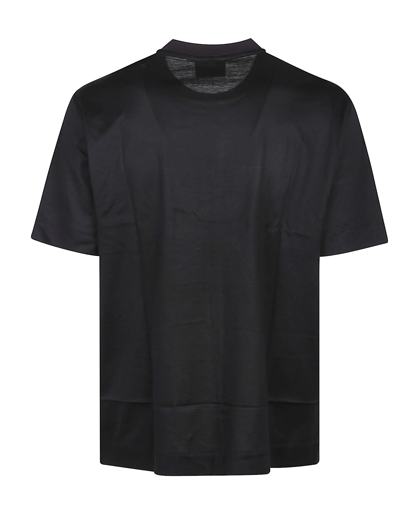 Emporio Armani Embroidered Logo T-shirt - Black