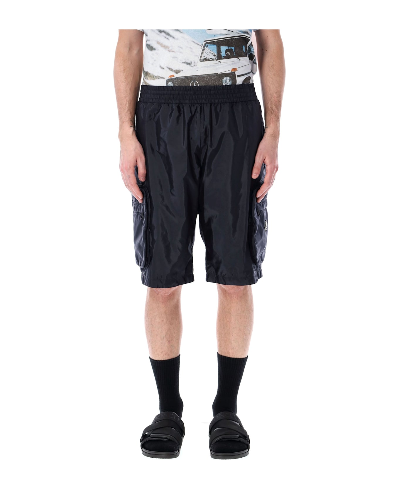 Moncler Genius Packable Bermuda Shorts - DARK BLUE