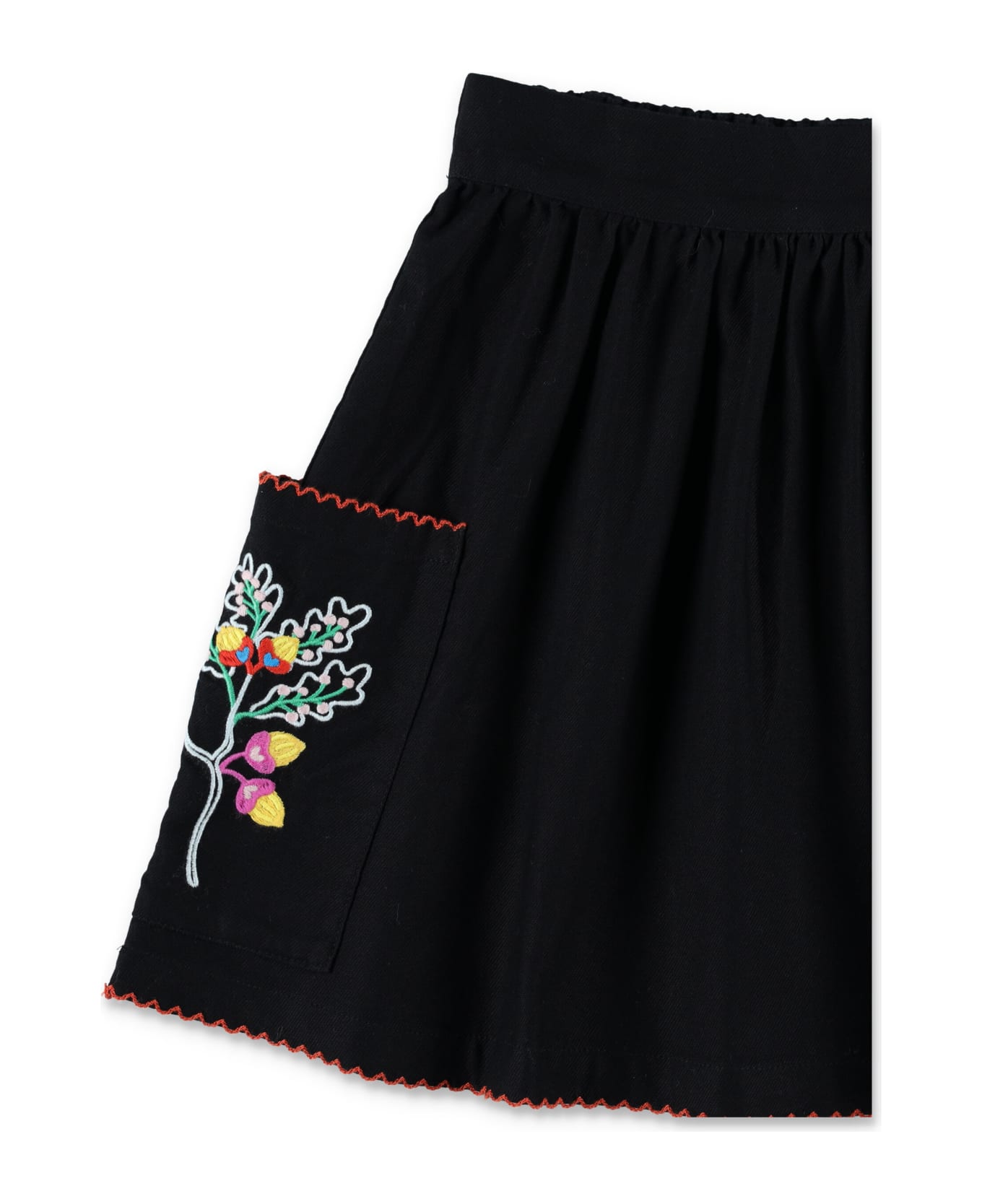 Stella McCartney Kids Skirt With Embroidery - BLACK