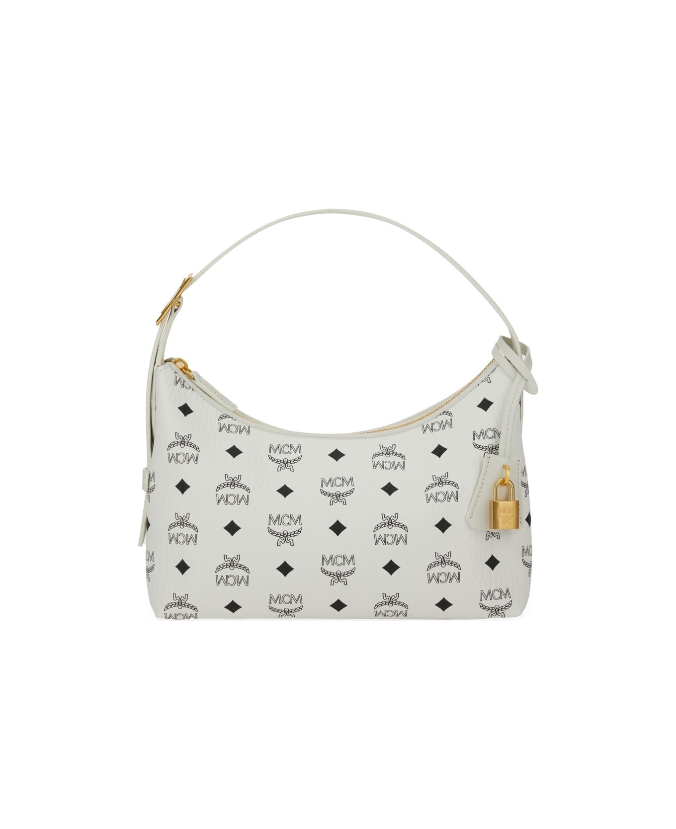 MCM "aren Visetos" Bag - WHITE