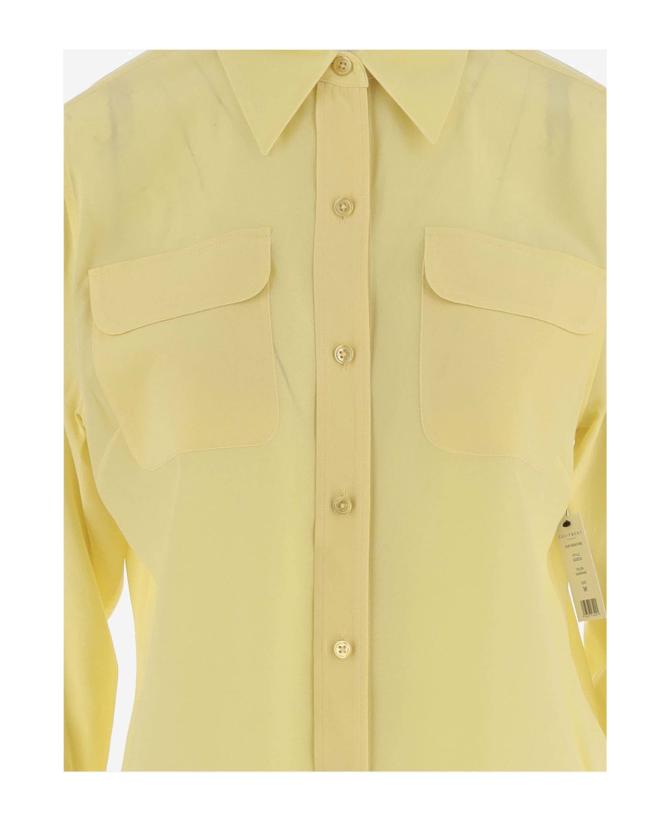 Equipment Silk Shirt - Yellow シャツ