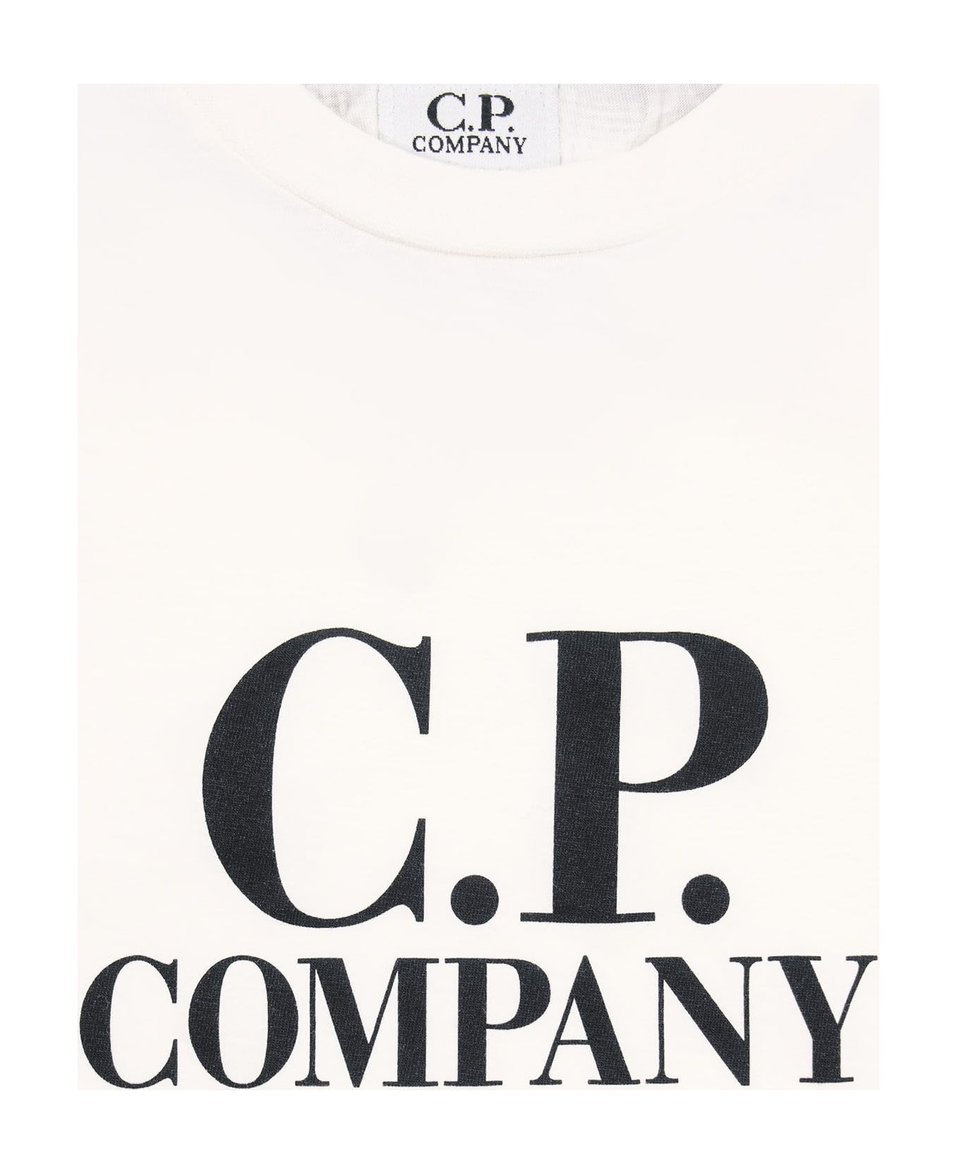 C.P. Company U16 - Jersey Logo T-shirt - White Tシャツ＆ポロシャツ
