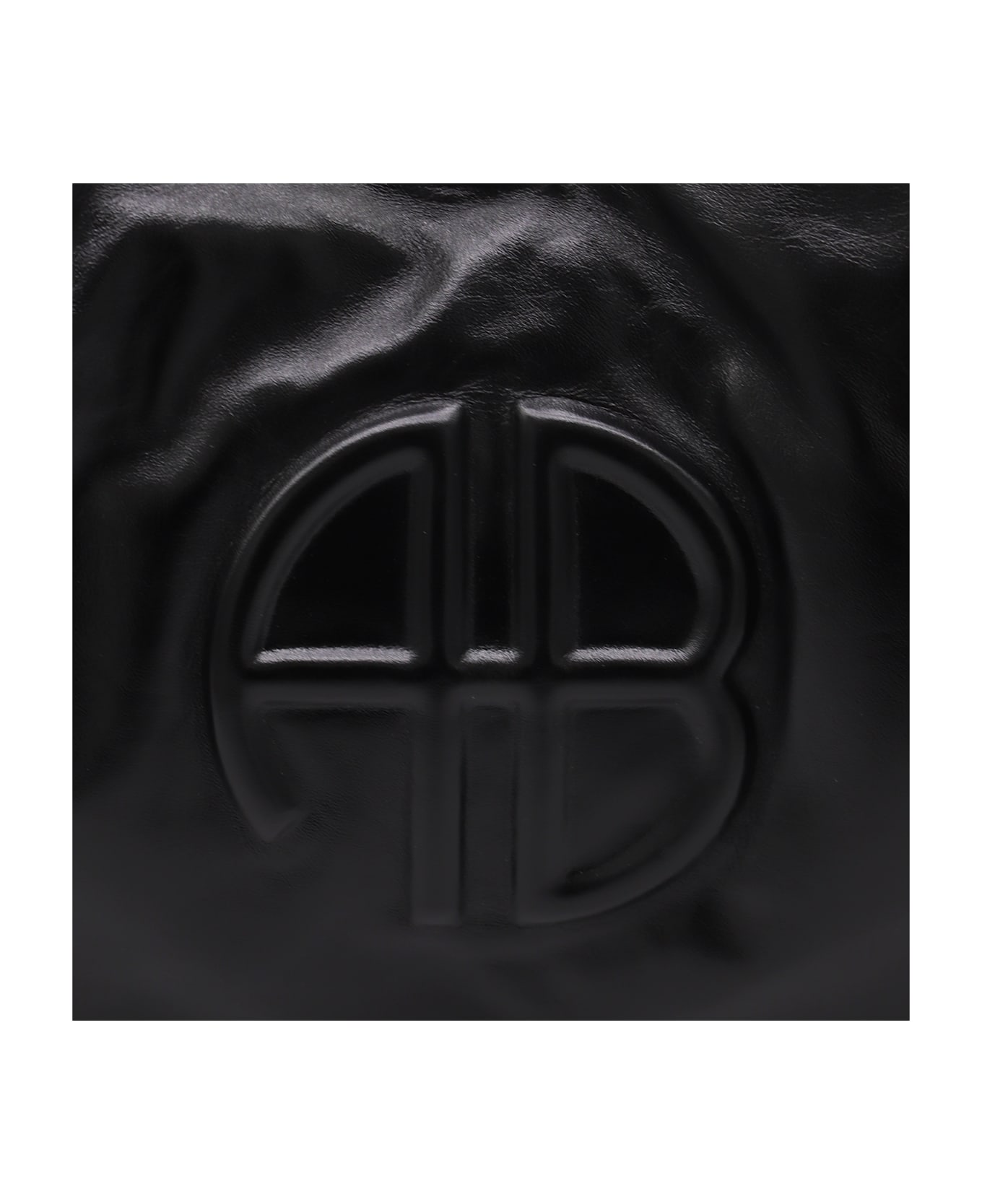Anine Bing Black Leather Kate Tote Bag - Black
