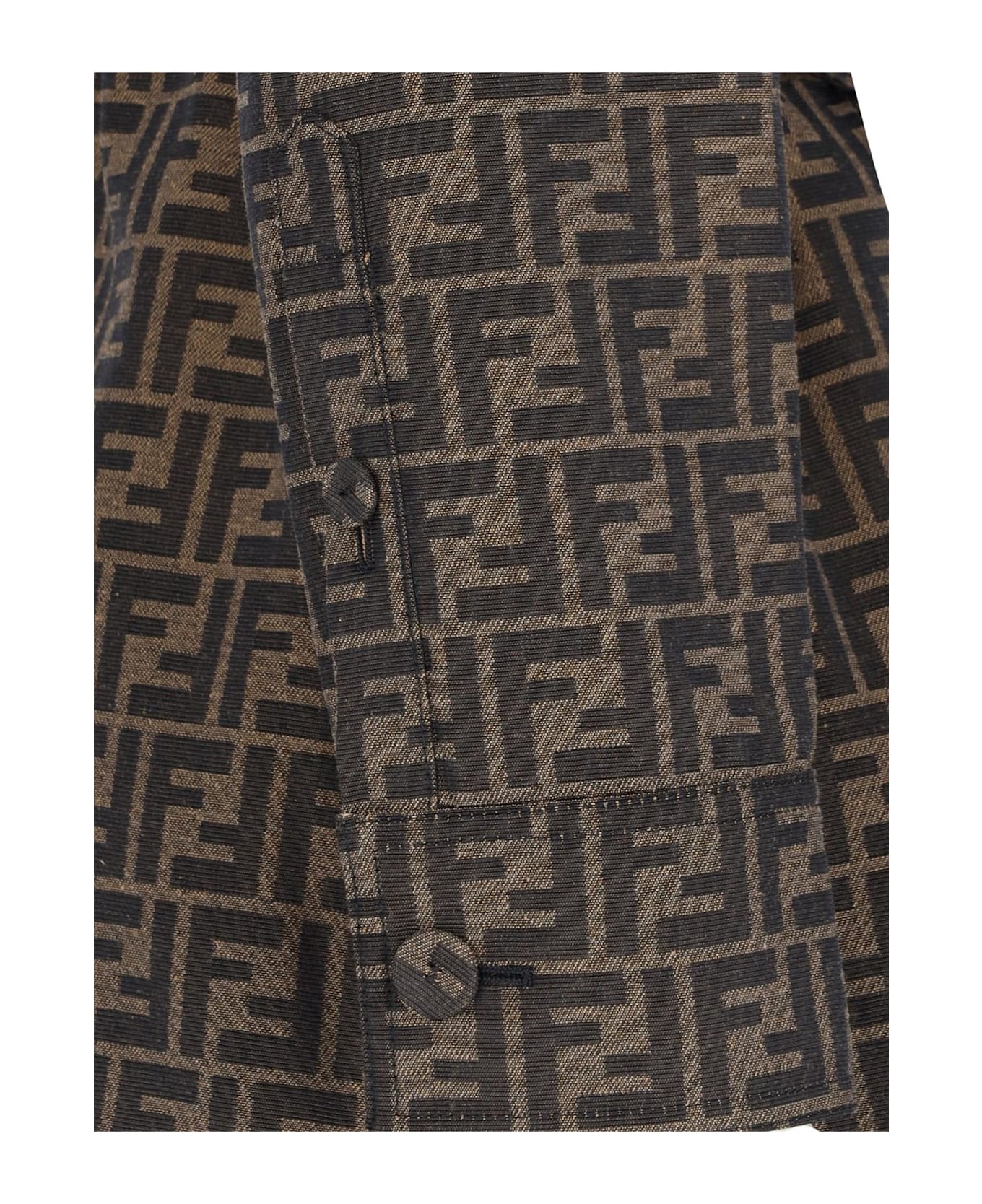 Fendi Belt Detail Jacket - W Tobacco