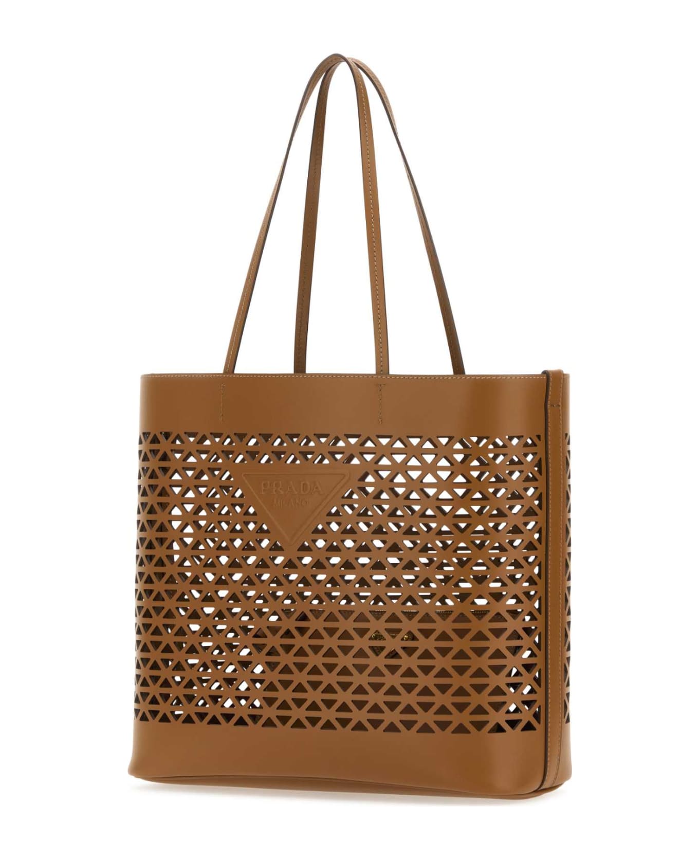 Prada Caramel Leather Shopping Bag - CARAMEL0