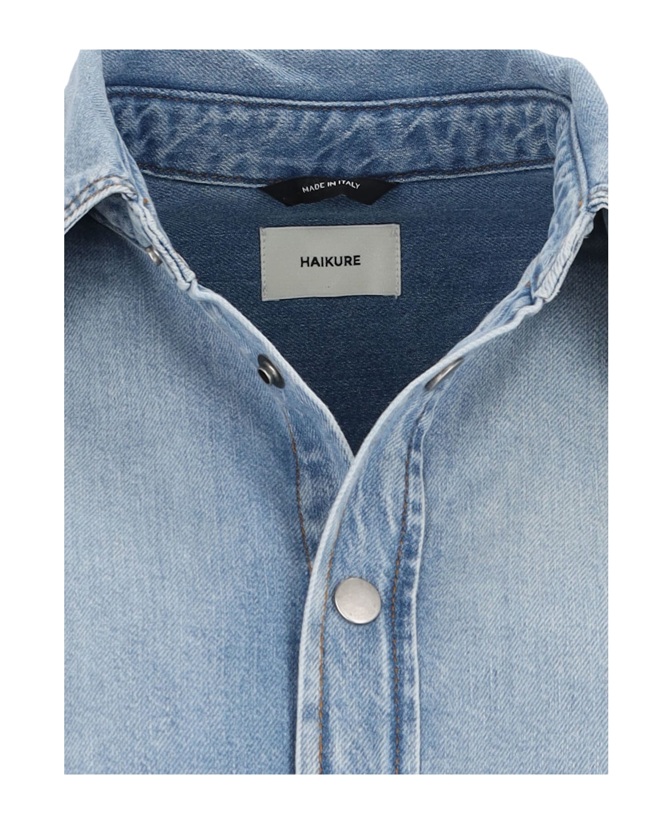 Haikure Denim Shirt - Light Blue