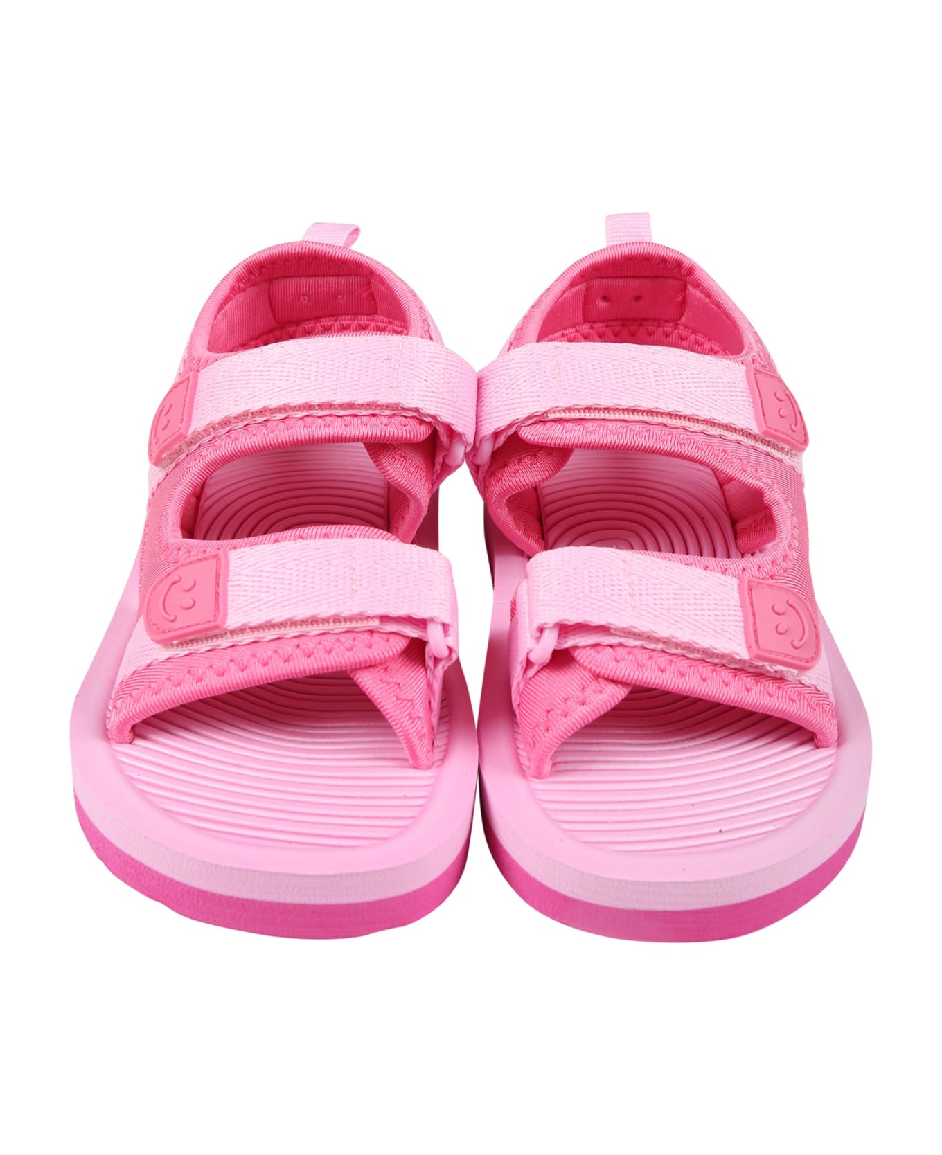 Molo Fuchsia Sandals For Girl With Logo - Fuchsia シューズ