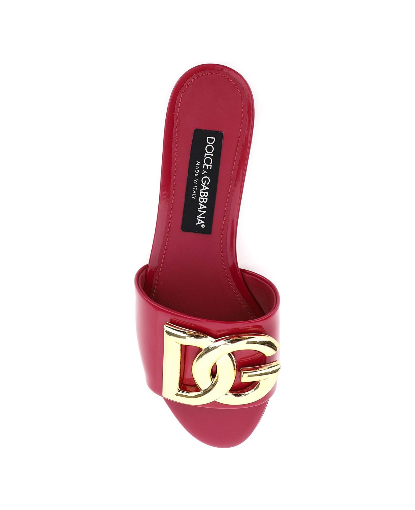 Dolce & Gabbana Dg Logo Slide Sandal - CICLAMINO (Fuchsia) サンダル