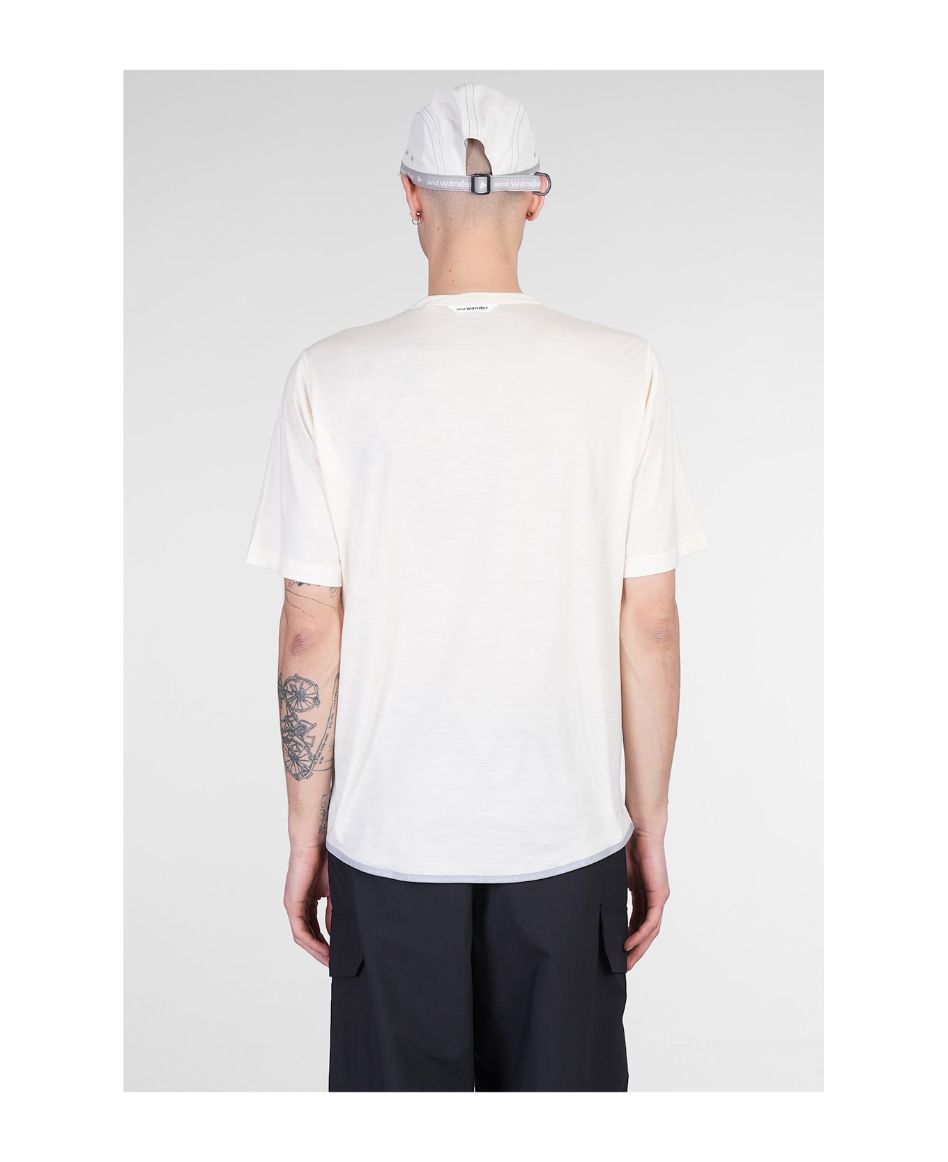 And Wander T-shirt In Beige Wool - beige