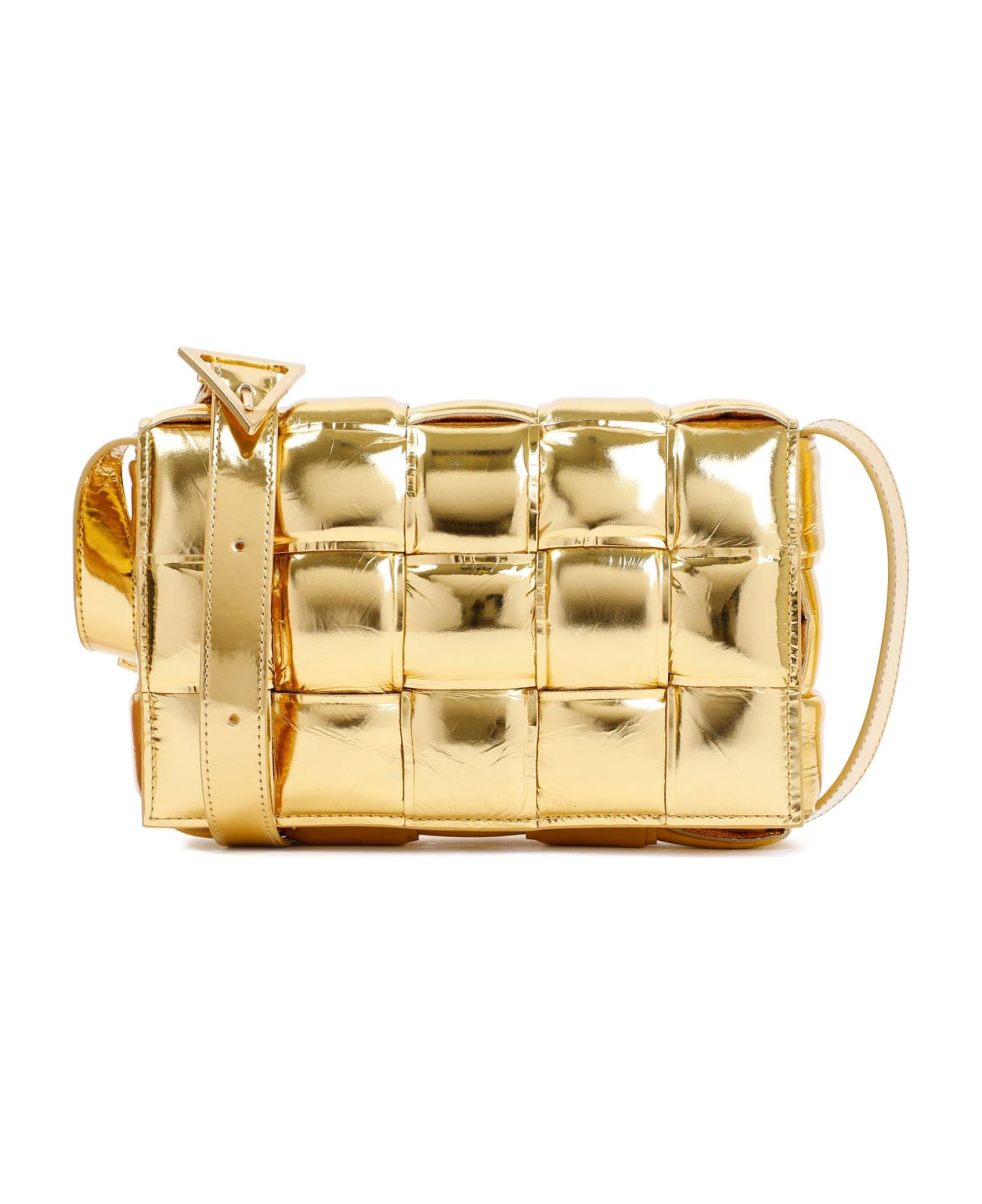 Bottega Veneta Padded Cassette Crossbody Bag - Golden