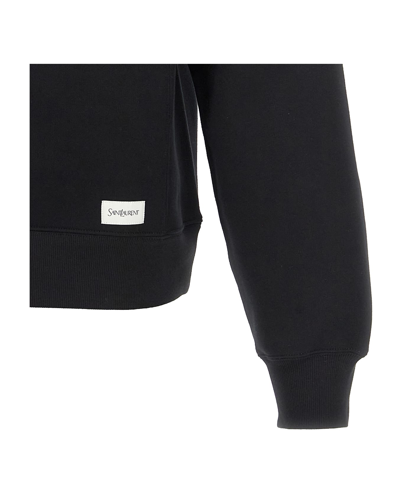 Saint Laurent Cotton Sweatshirt - Noir