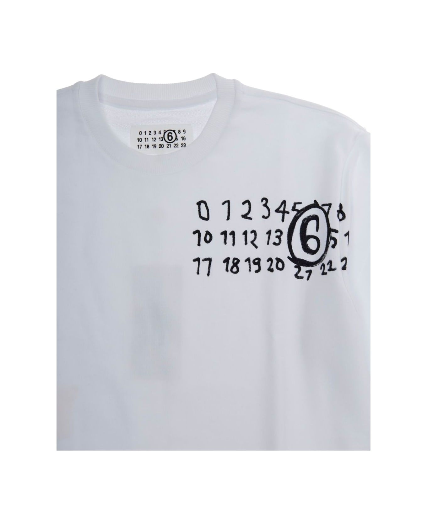 MM6 Maison Margiela Kids Logo Sweatshirt - White