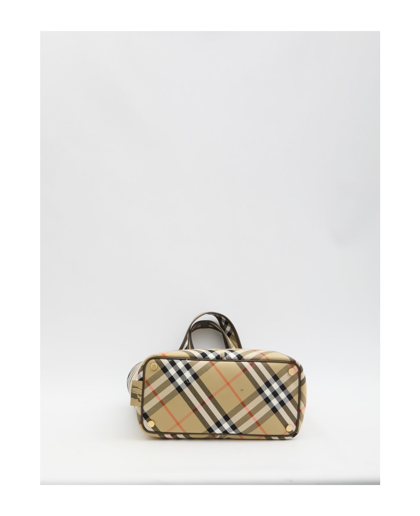 Burberry Small Check Tote Bag - BEIGE