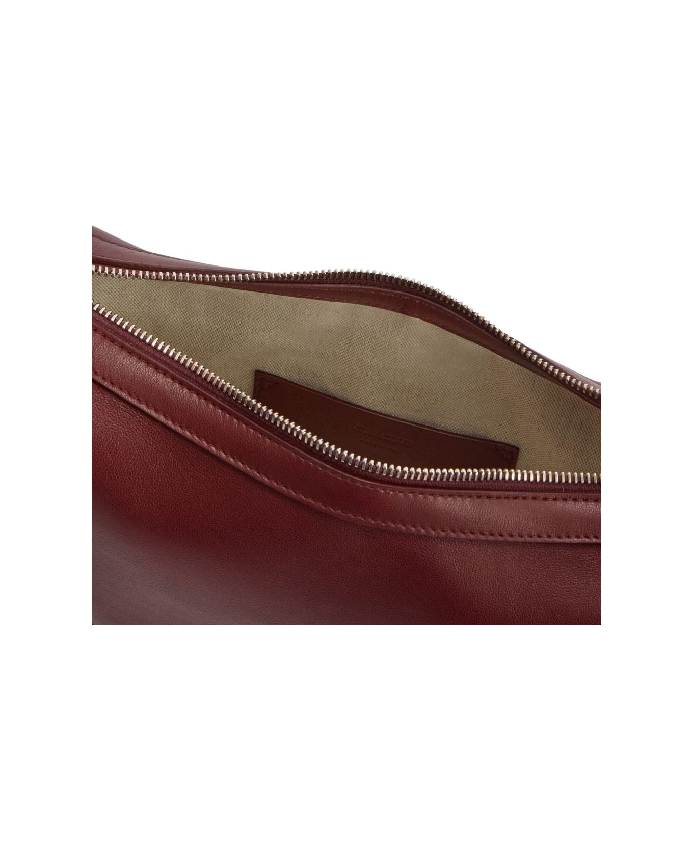Jil Sander Knot Small Leather Crossbody Bag - Bordeaux