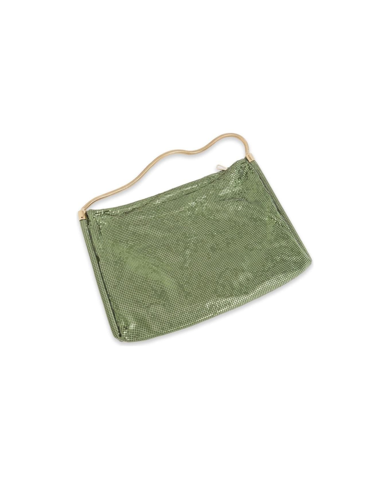 Paco Rabanne Green Mesh Tube Shoulder Bag - Green