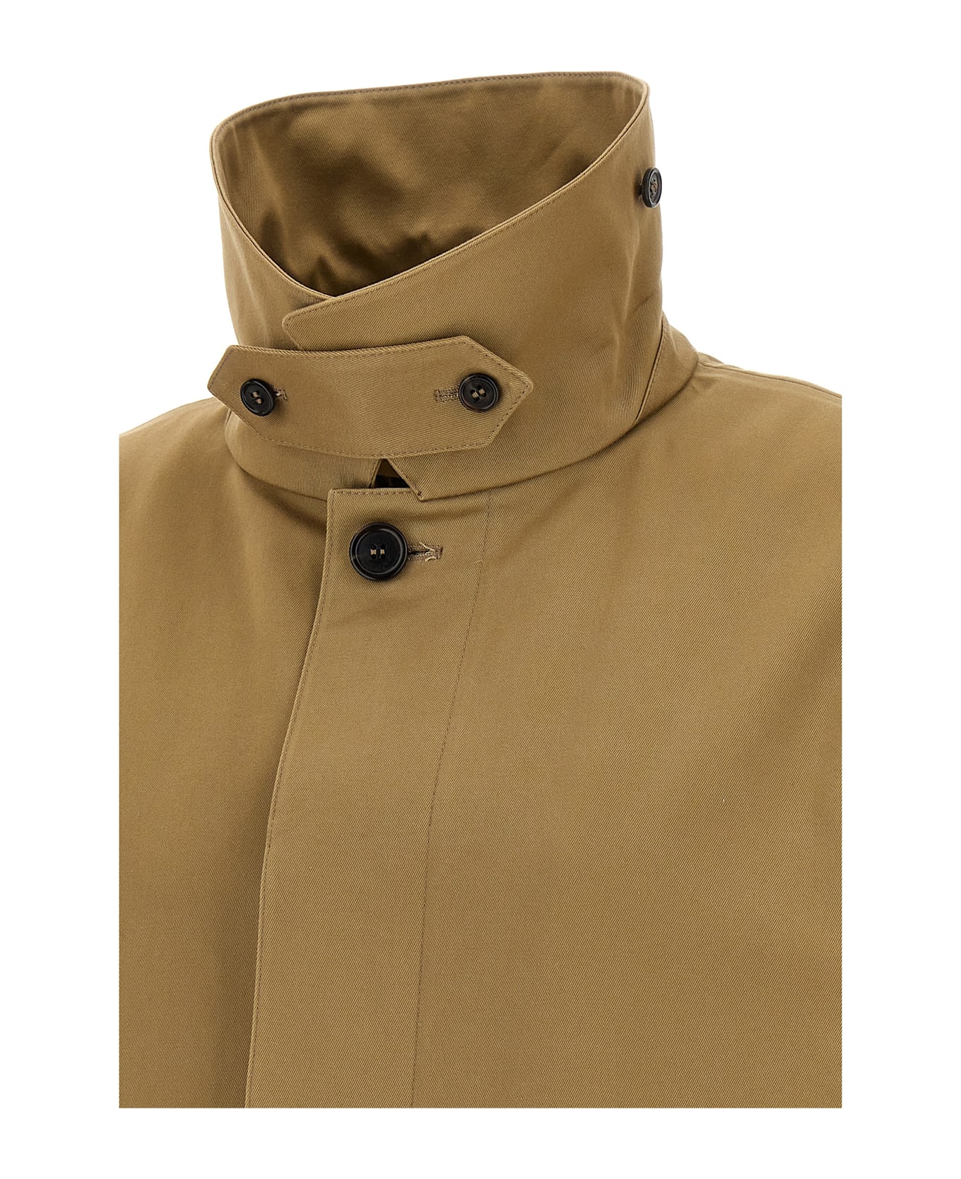 Saint Laurent 'mackintosh' Trench Coat - Beige