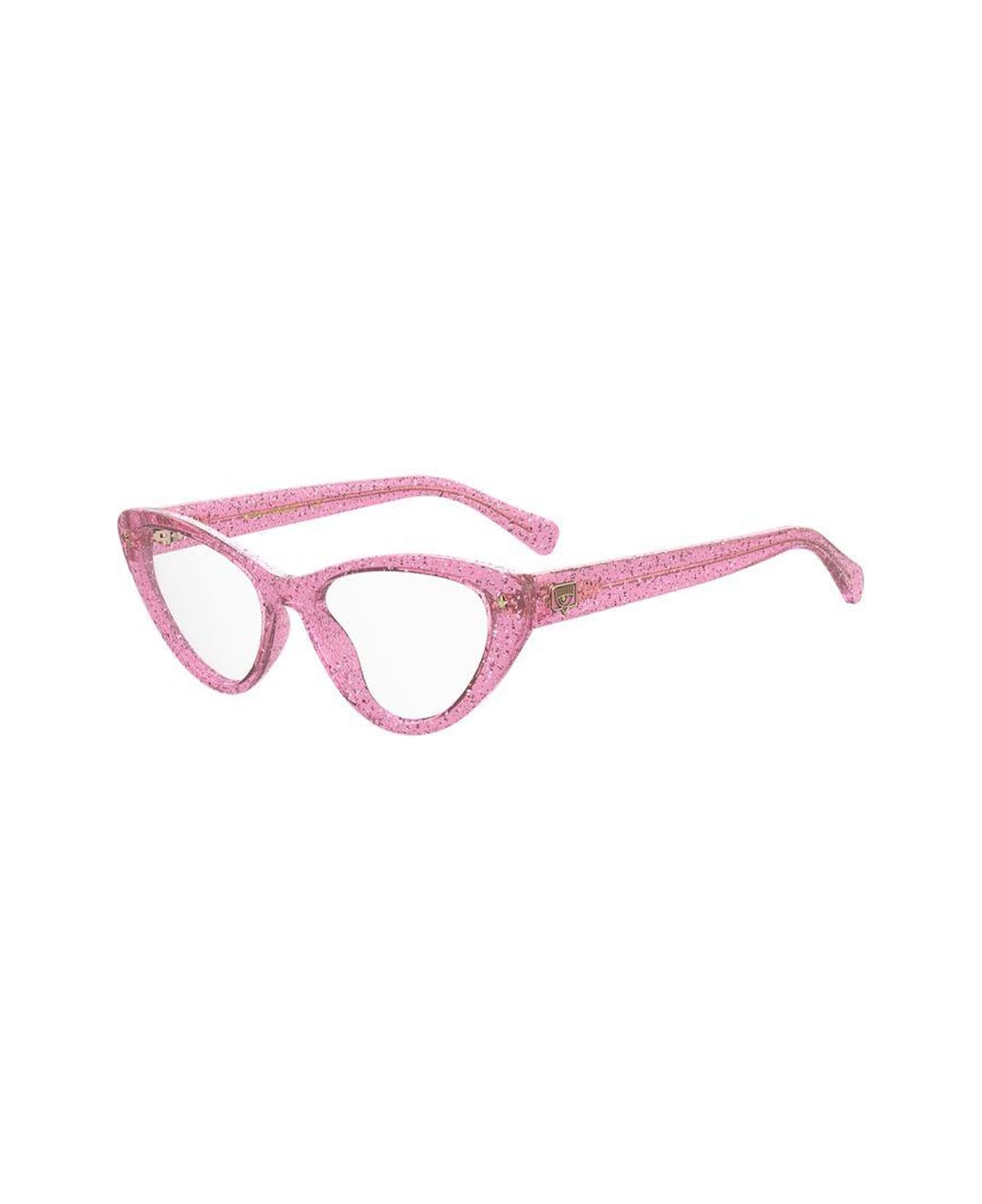 Chiara Ferragni Cf 7012 Pink Glitter Glasses - Rosa