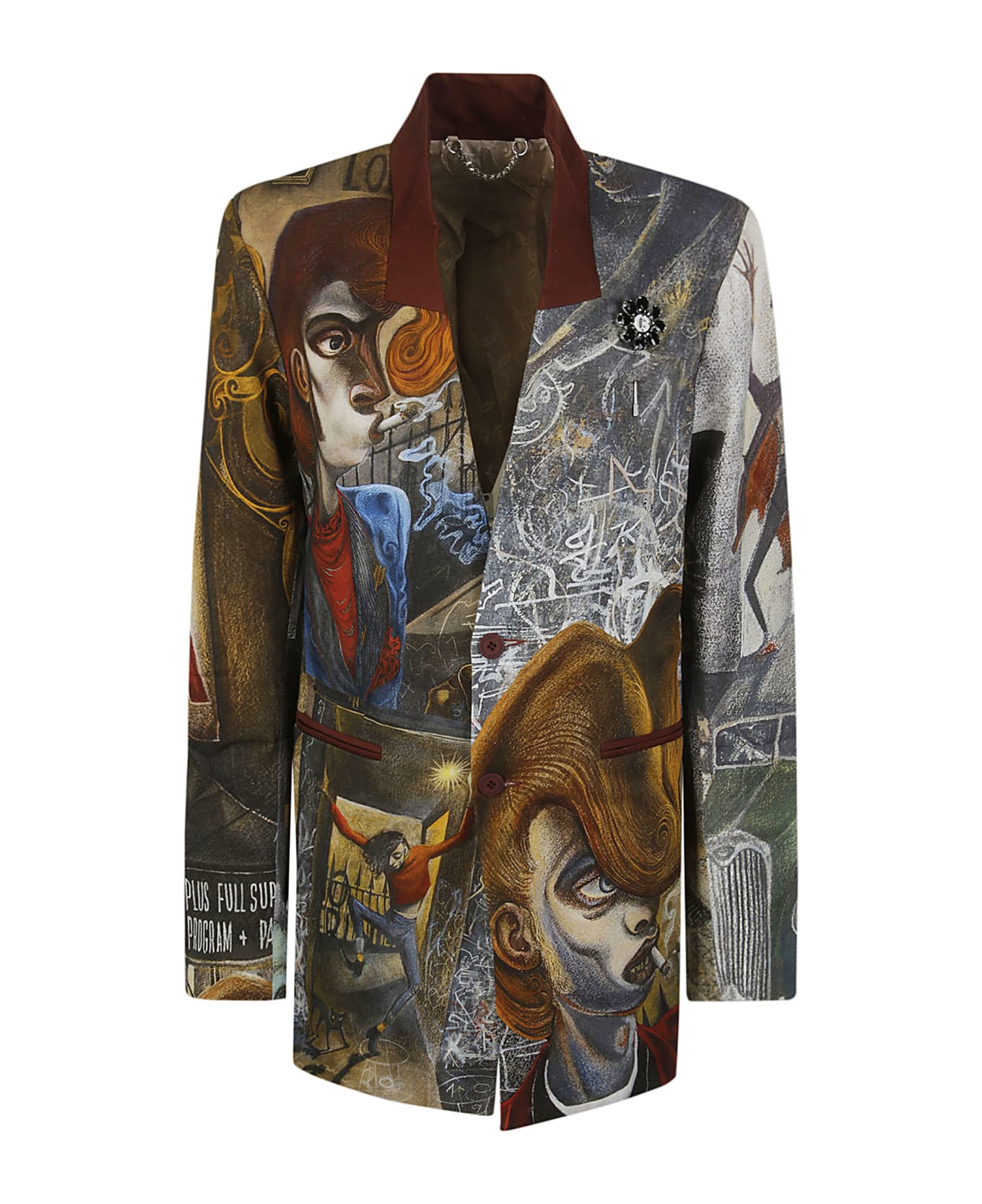 Charles Jeffrey Loverboy Teddy Suit Jacket - BROWN