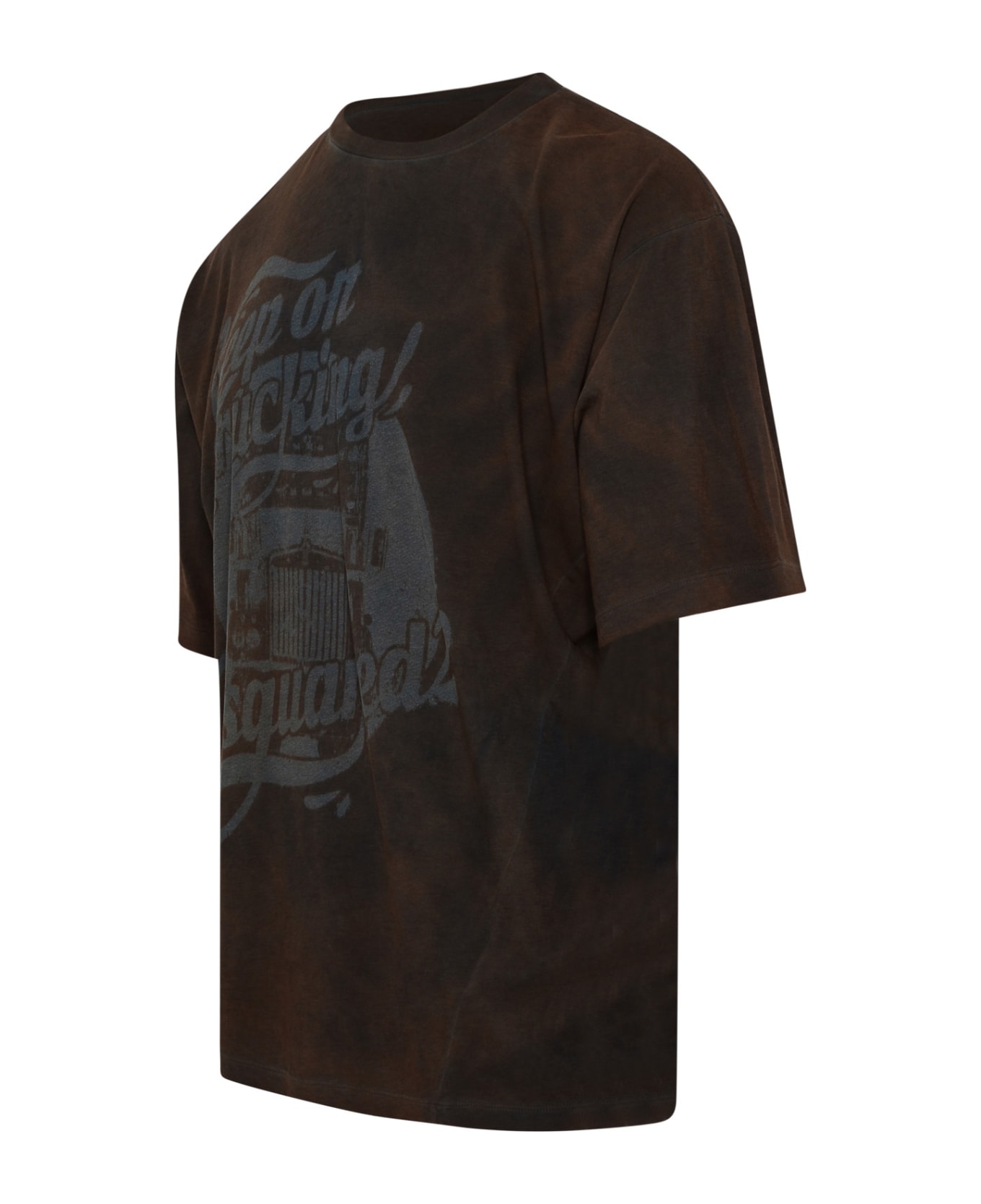 Dsquared2 Brown Cotton T-shirt - Brown シャツ