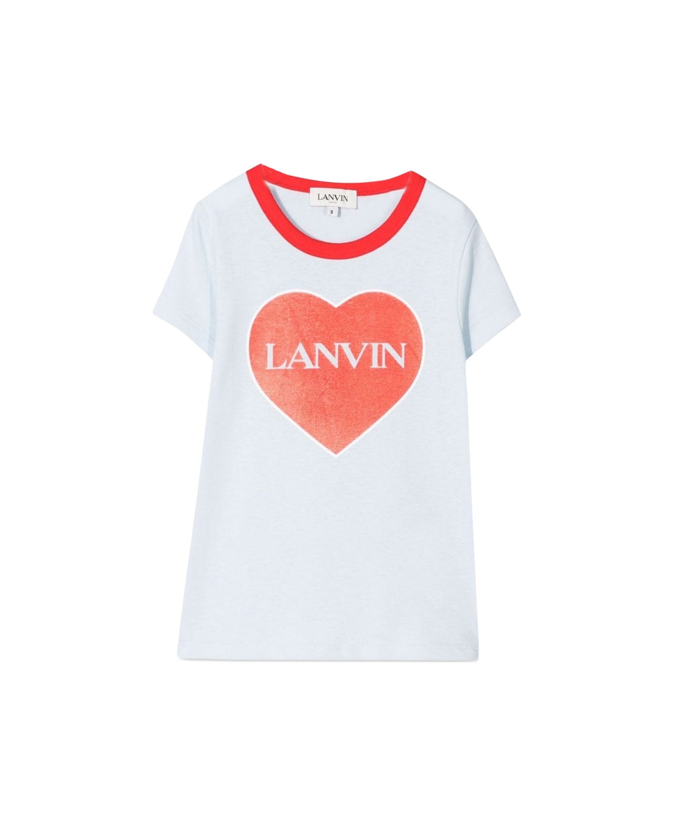 Lanvin T-shirt Con Cuore - BLUE
