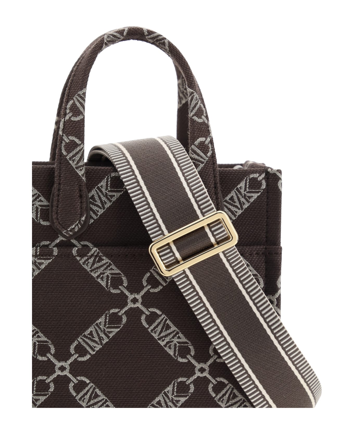 Michael Kors Jacquard Logo Shopper Bag - Choc Multi