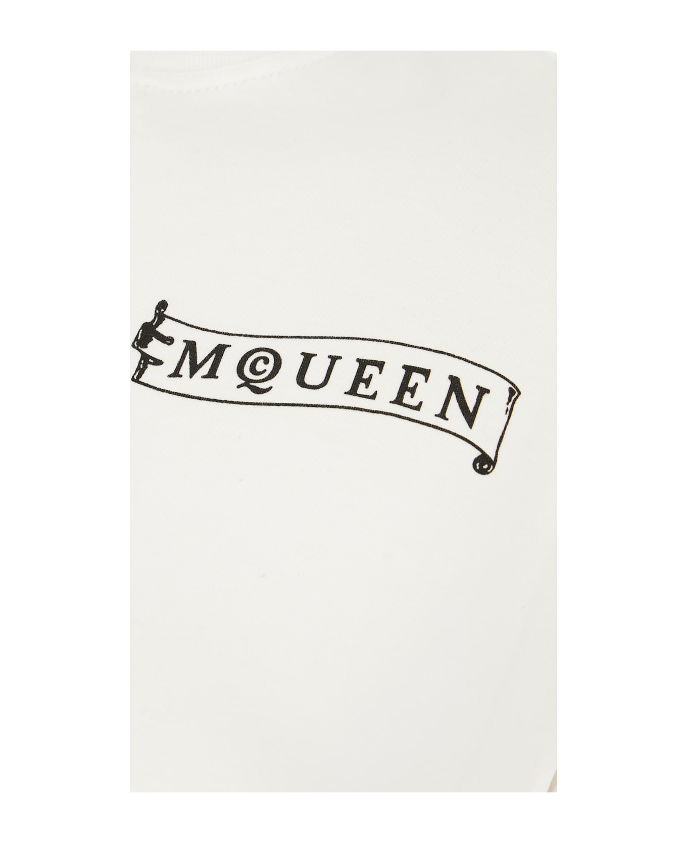 Alexander McQueen White Cotton T-shirt - WHITE